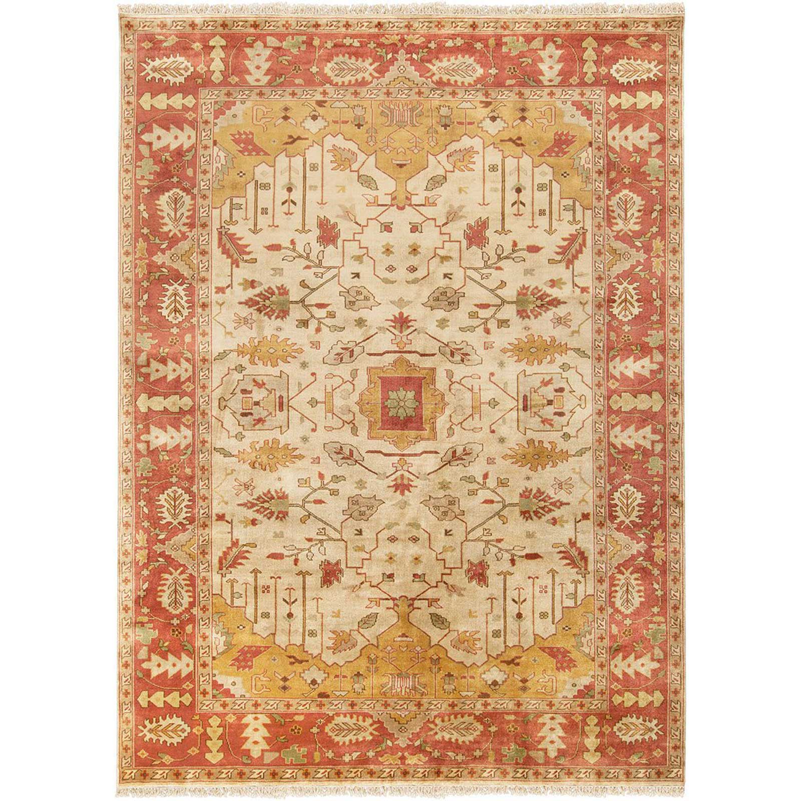 Adana Gold/Burgundy Area Rug