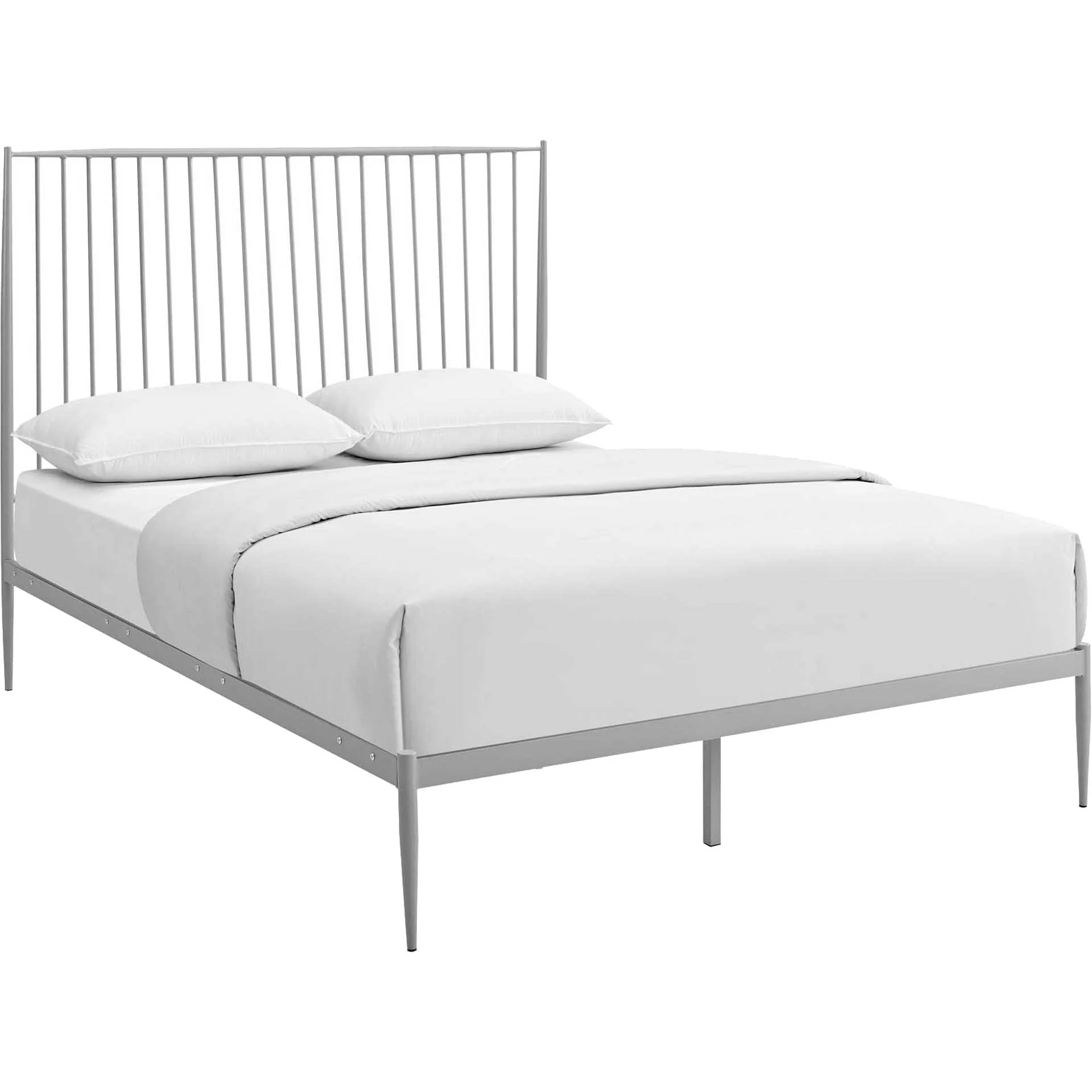 Adelia Platform Bed Gray