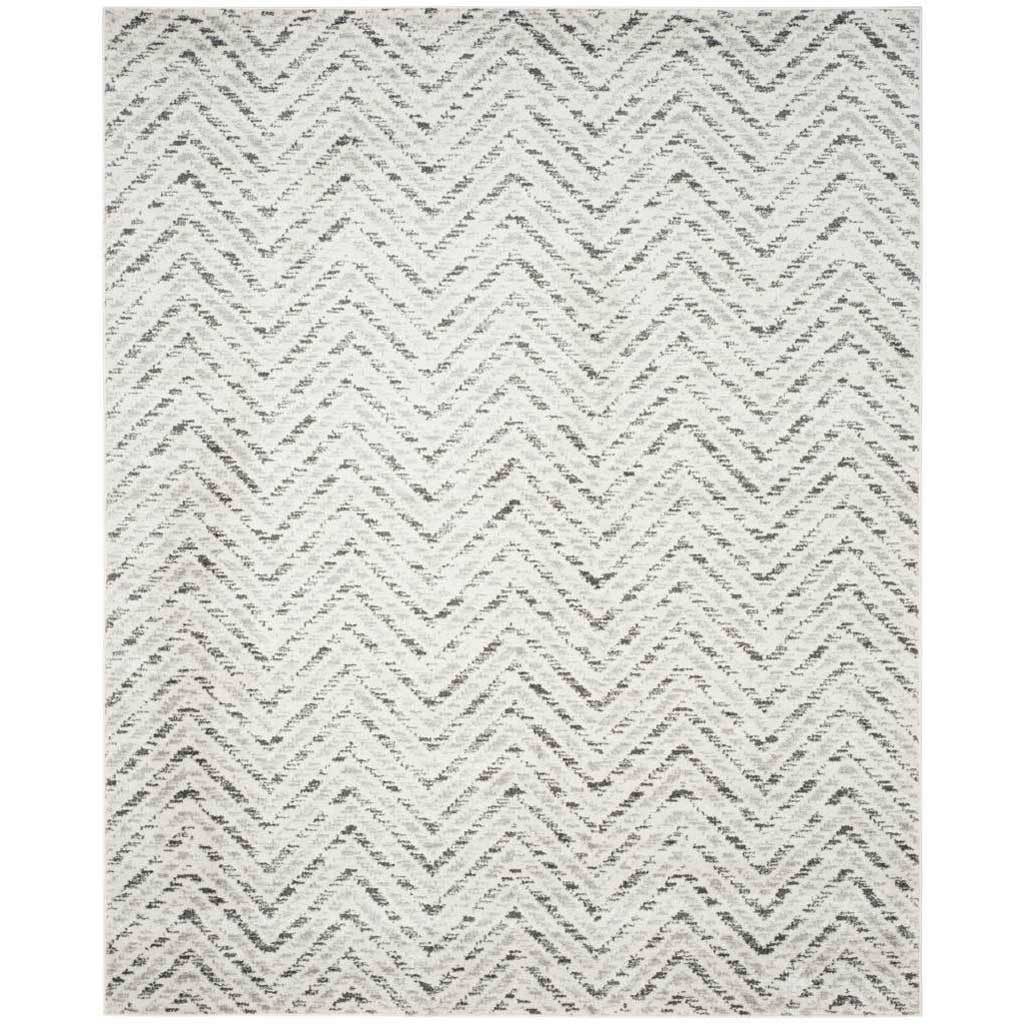 Adirondack Chevron Ivory/Charcoal Area Rug