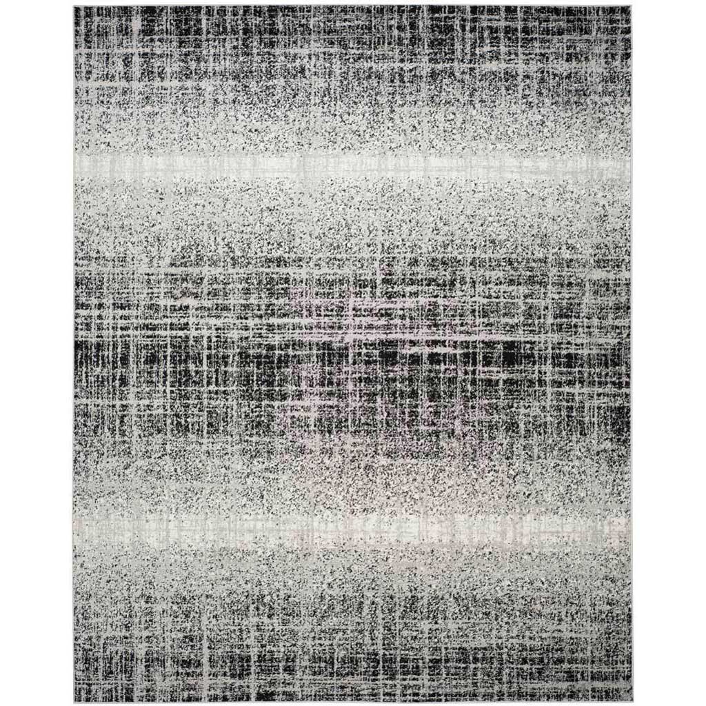 Adirondack Frequency Silver/Black Area Rug