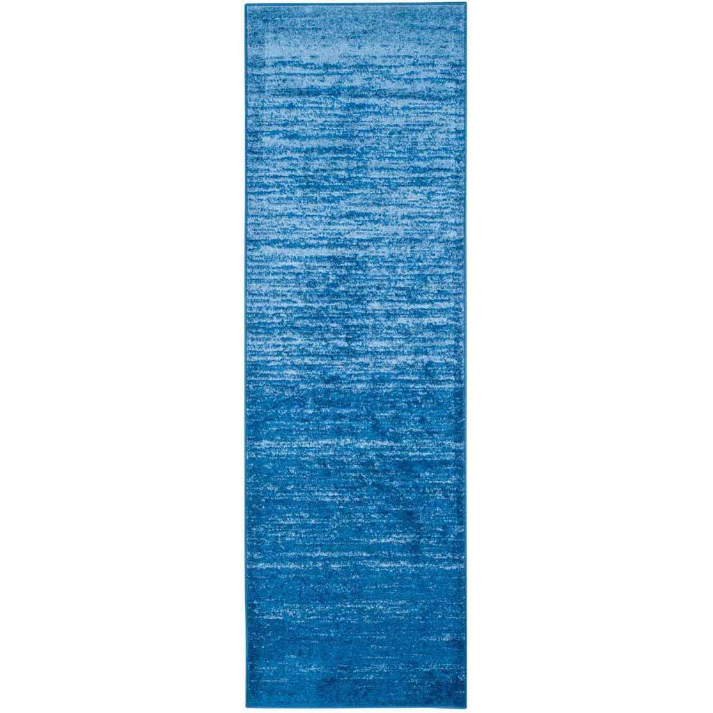 Adirondack Gradient Light Blue/Dark Blue Runner Rug