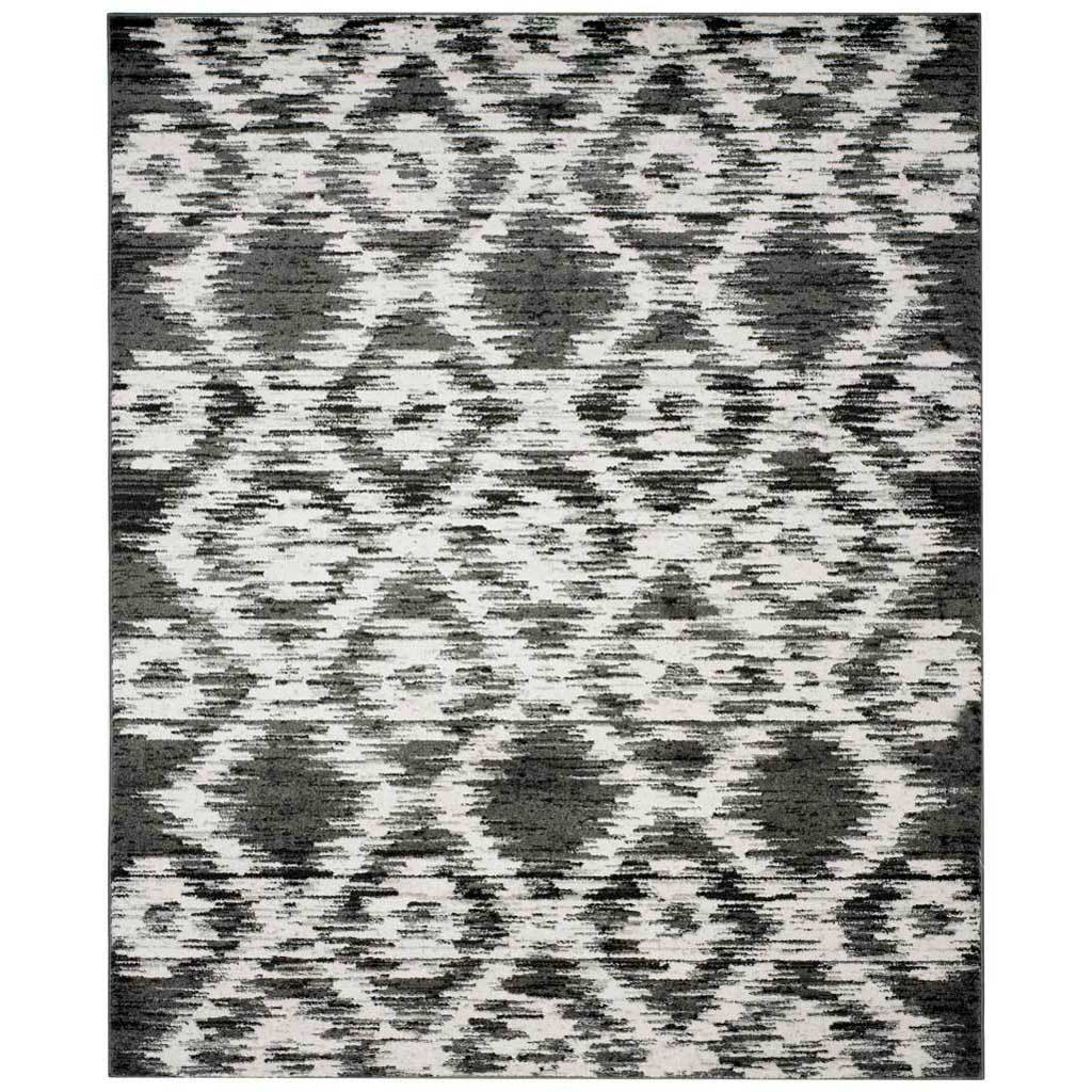 Adirondack Ikat Charcoal/Ivory Area Rug