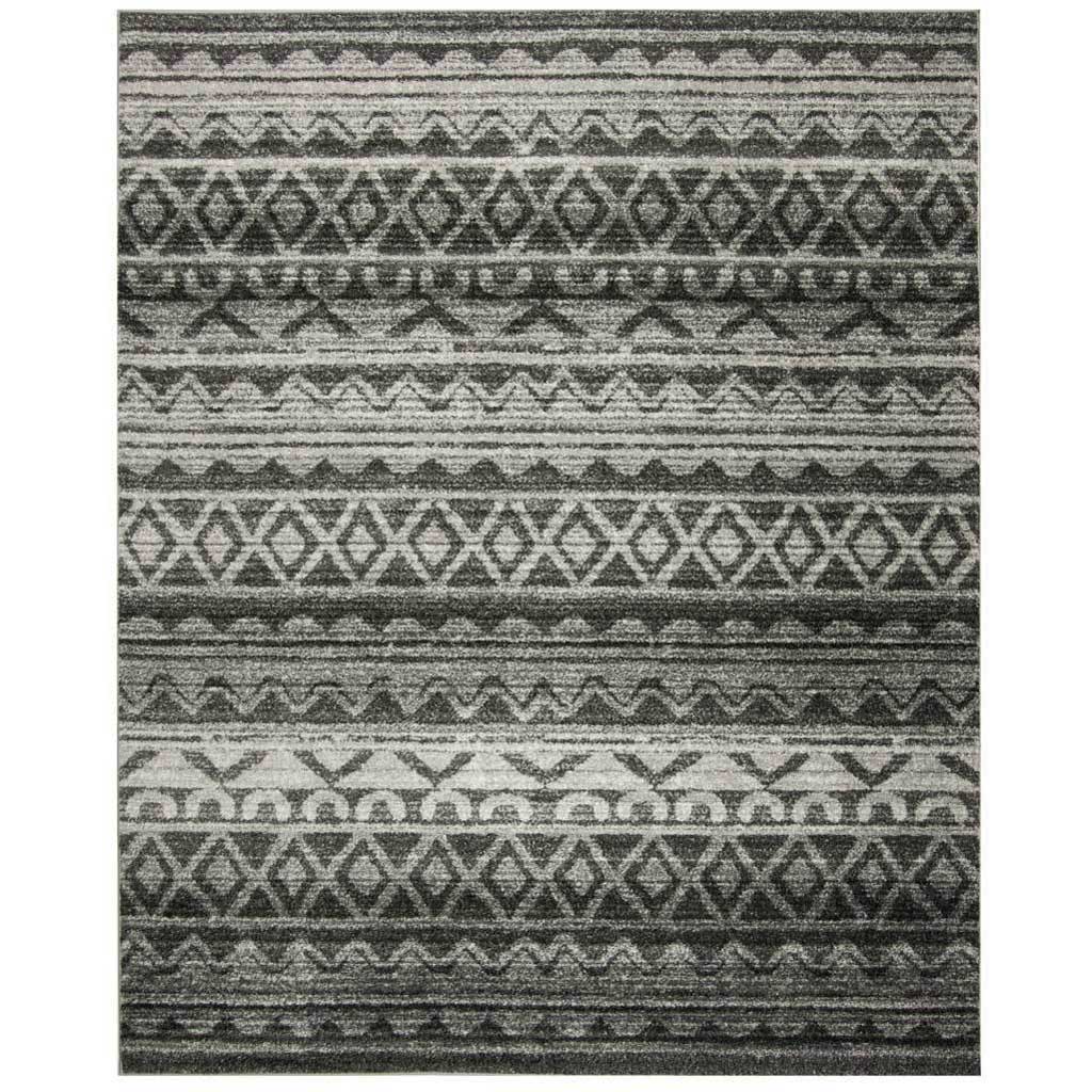 Adirondack Tribal Ivory/Charcoal Area Rug
