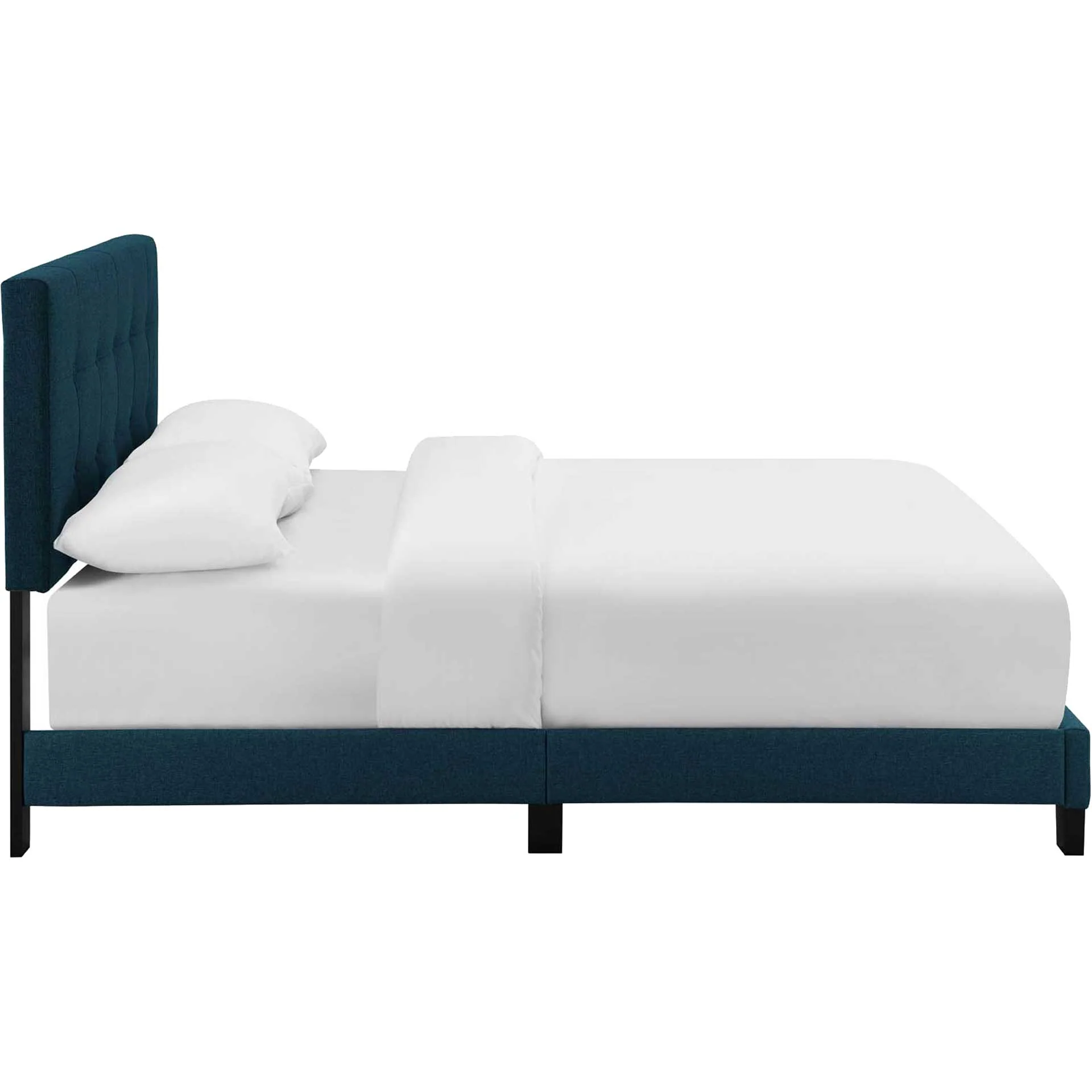 Adriane Upholstered Fabric Bed Azure - Image 3