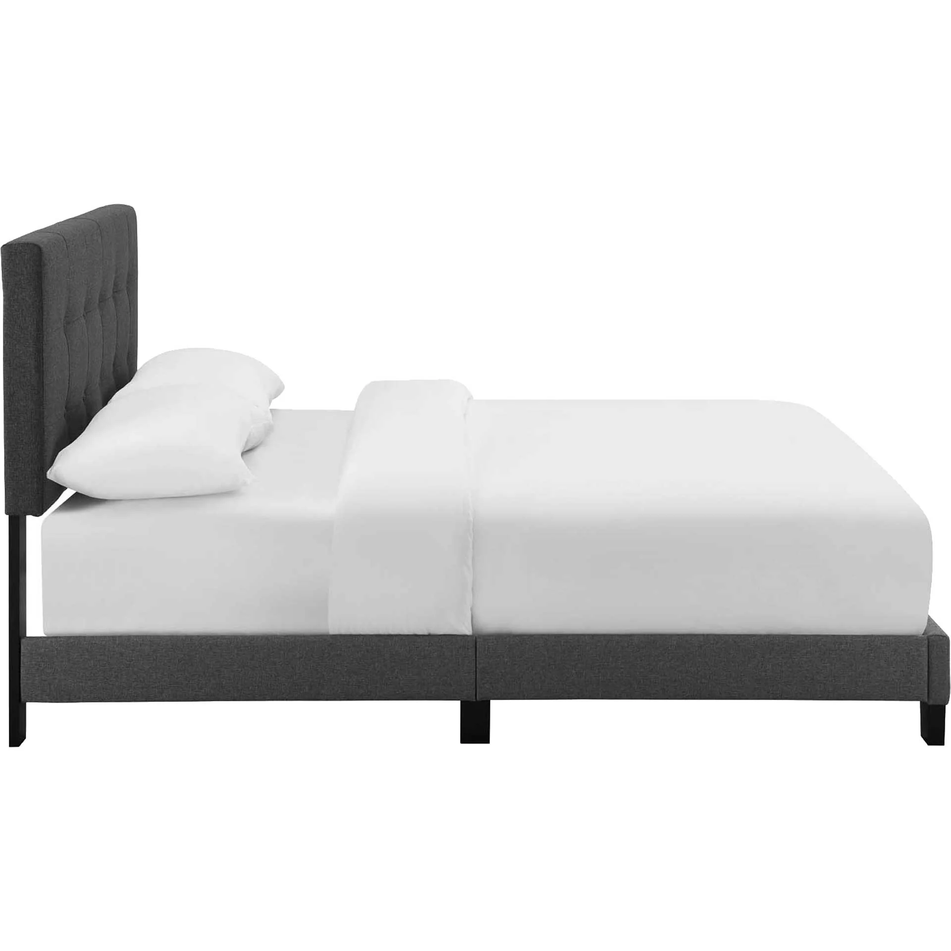Adriane Upholstered Fabric Bed Gray - Image 3