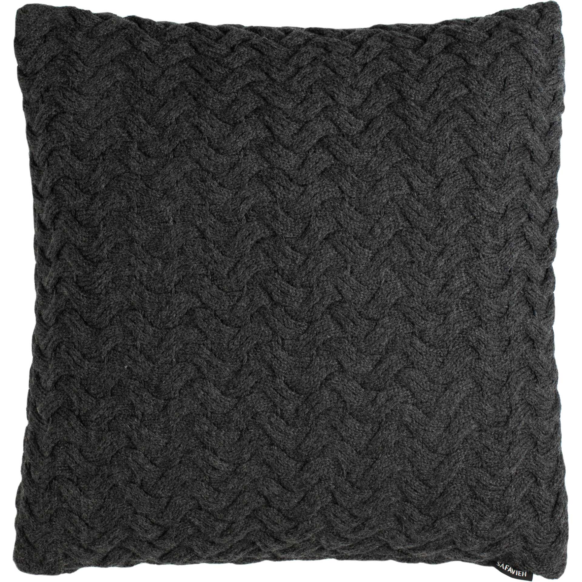 Adrienne Knit Pillow Dark Gray
