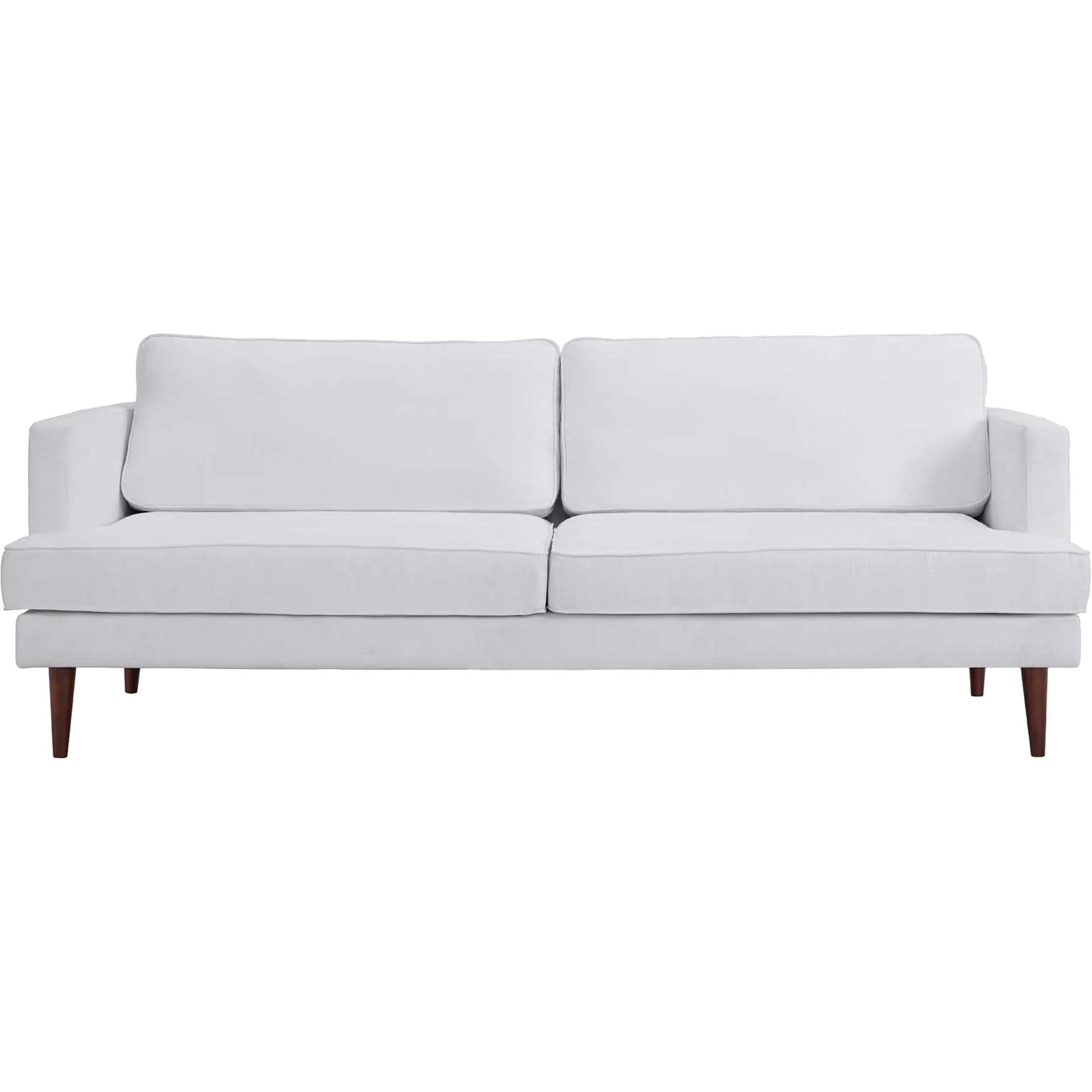 Aisley Upholstered Fabric Sofa White