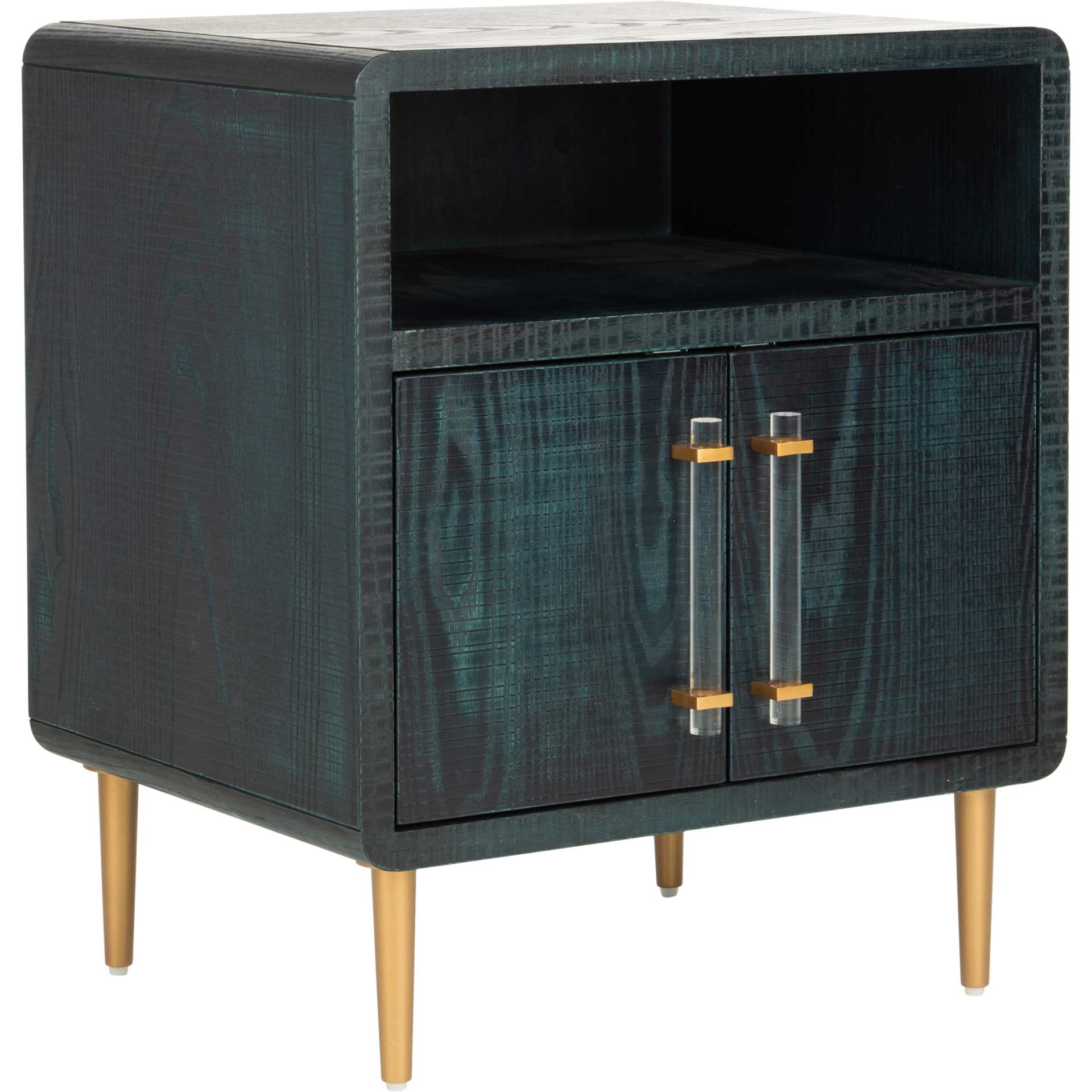 Alayah 2 Door Nightstand Indigo/Gold