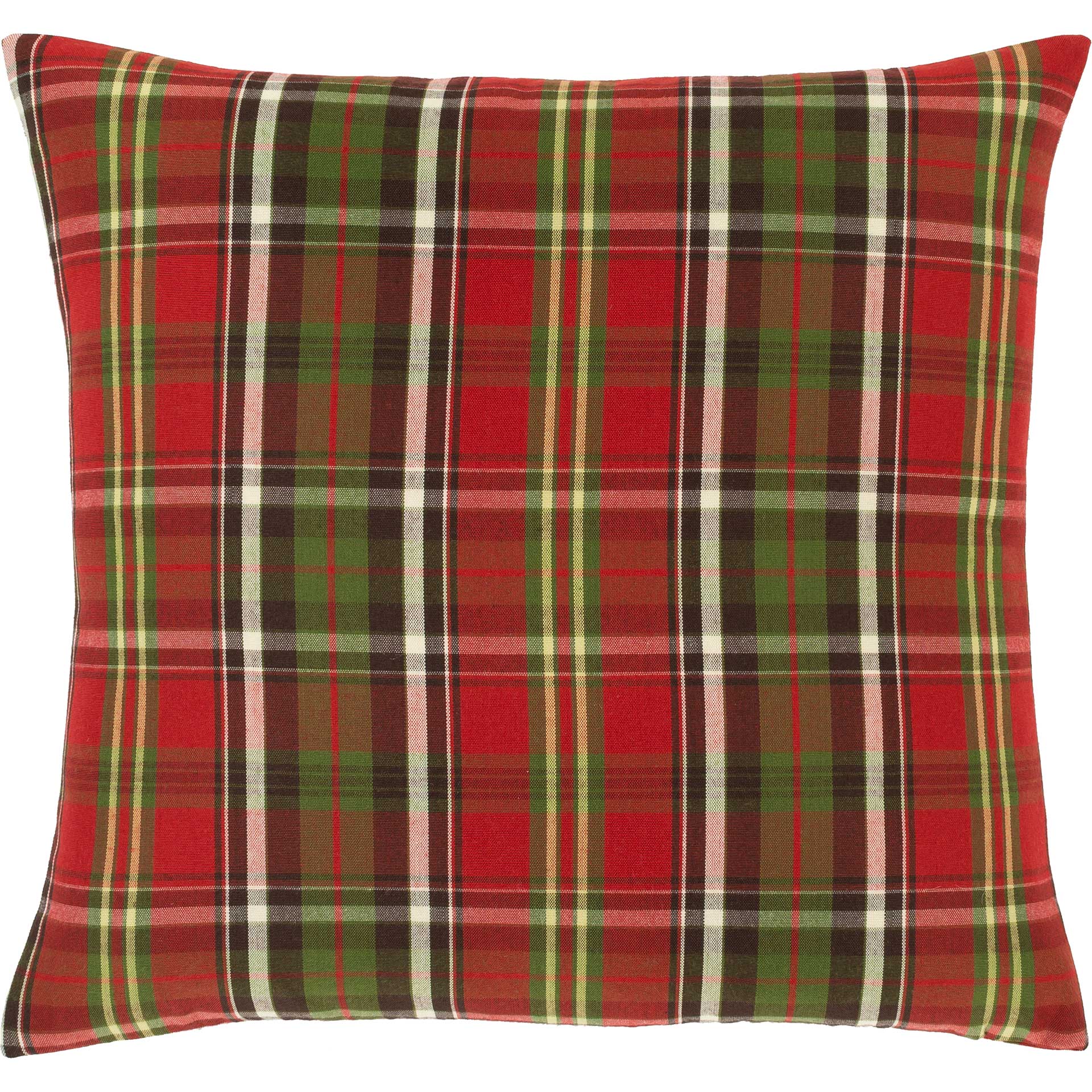 Albert Pillow Cherry/Dark Brown/Grass Green
