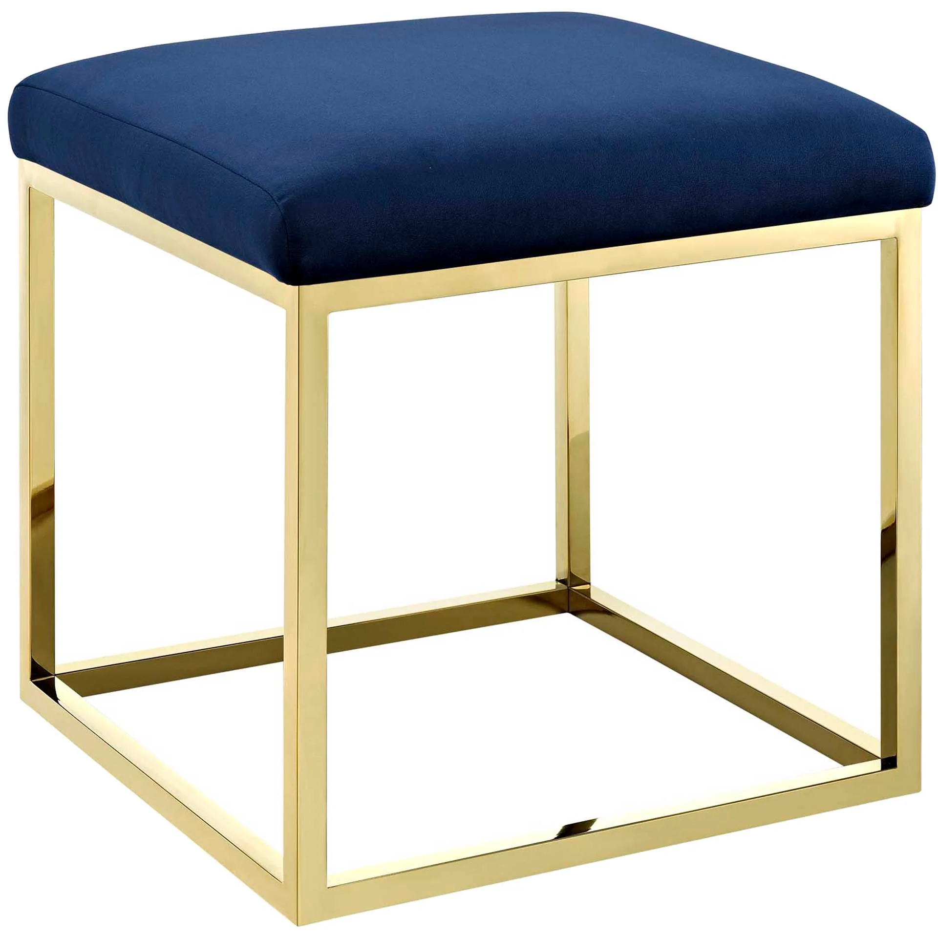 Alden Ottoman Gold/Navy