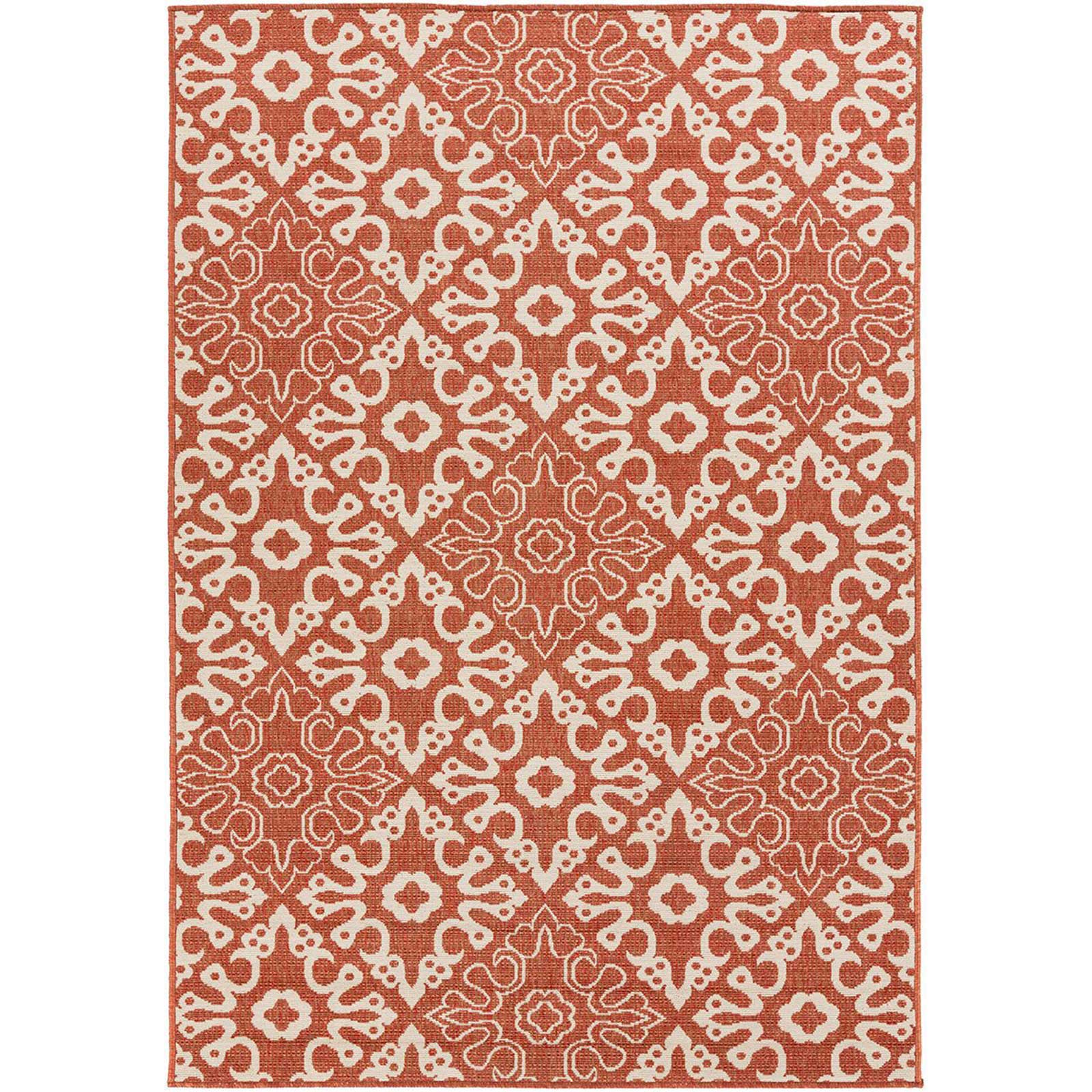 Alfresco Cherry/Beige Area Rug