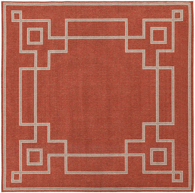 Alfresco Cherry/Taupe Area Rug - Image 2