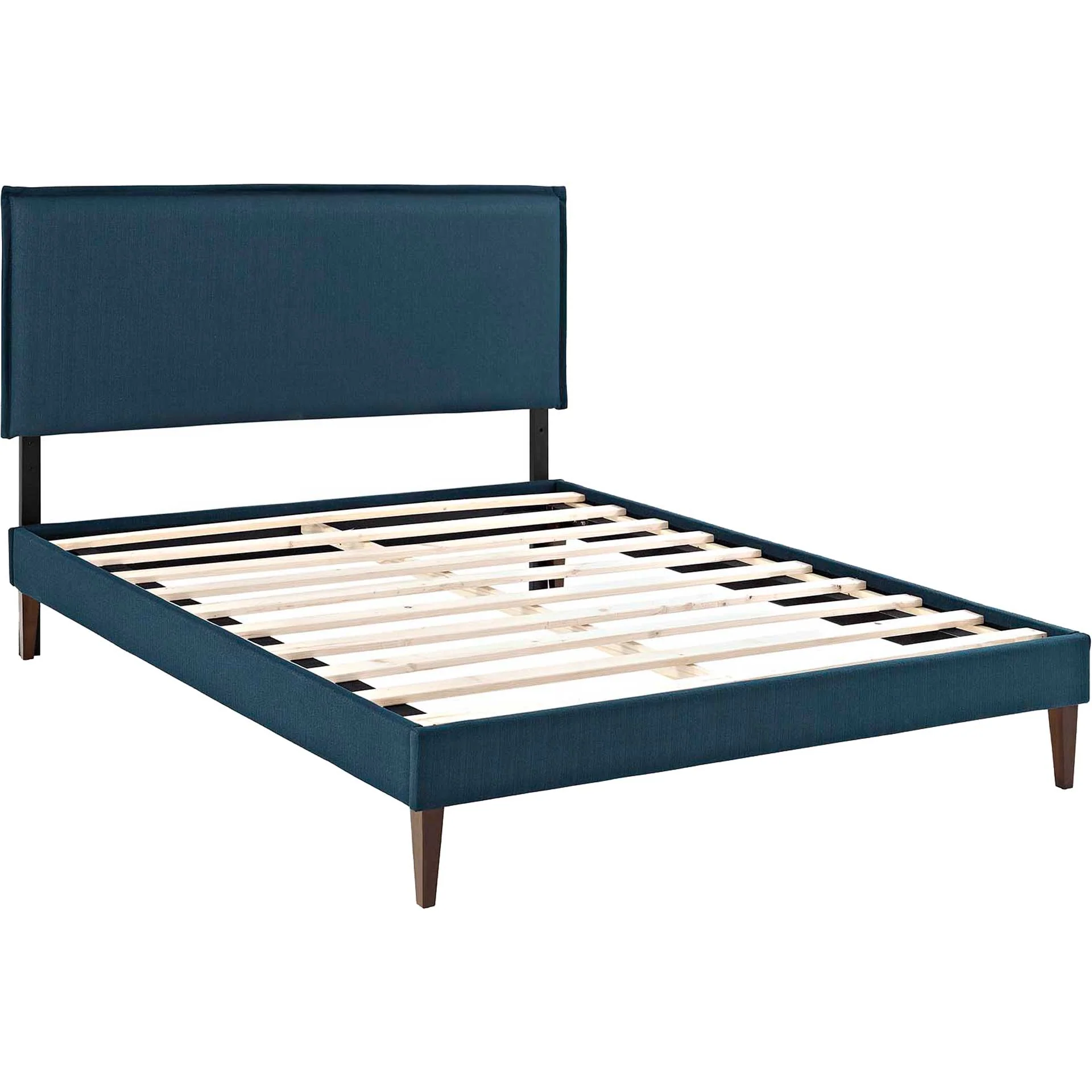 Allen Fabric Platform Bed Azure - Image 4