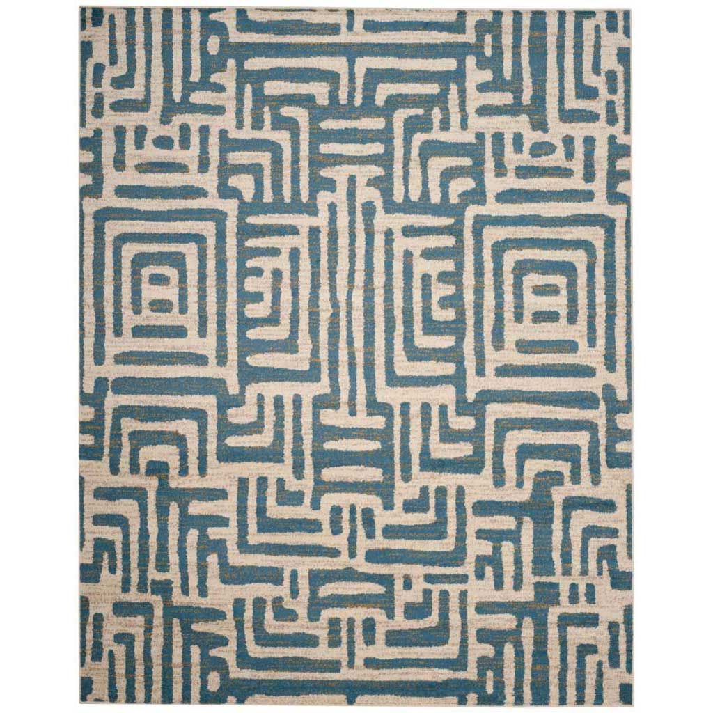 Amsterdam Ivory/Light Blue Area Rug
