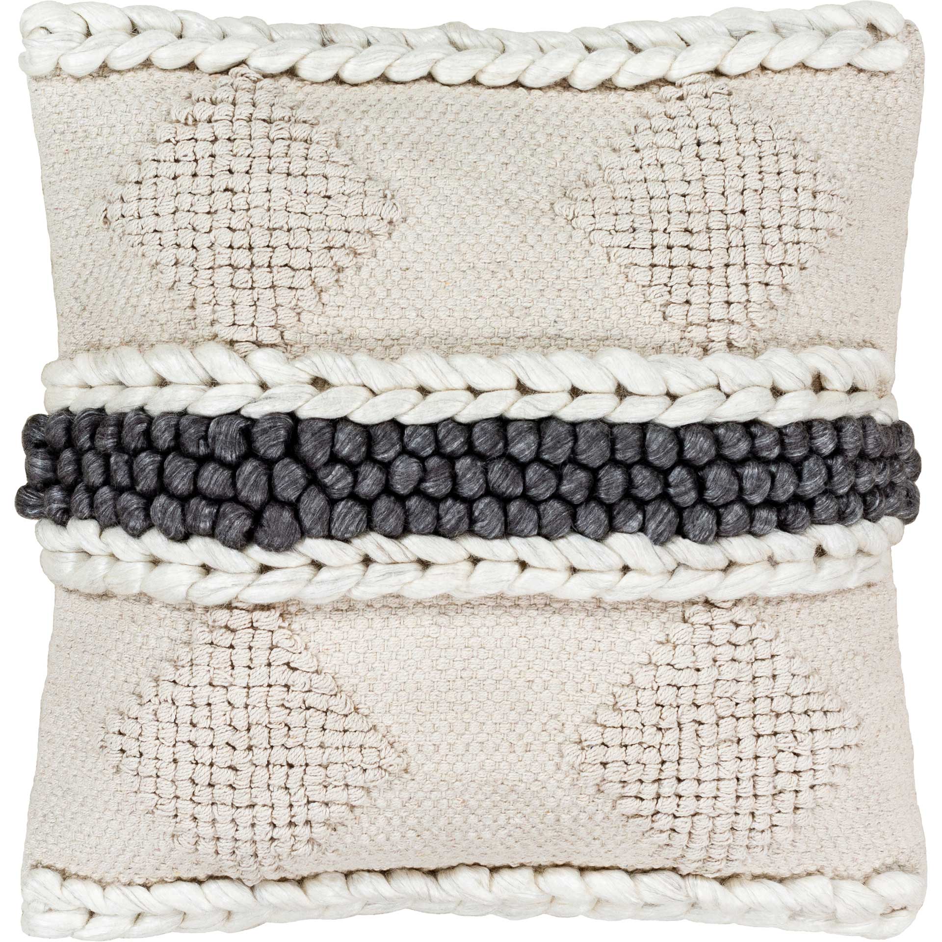 Andi Pillow Cream/Khaki/Charcoal