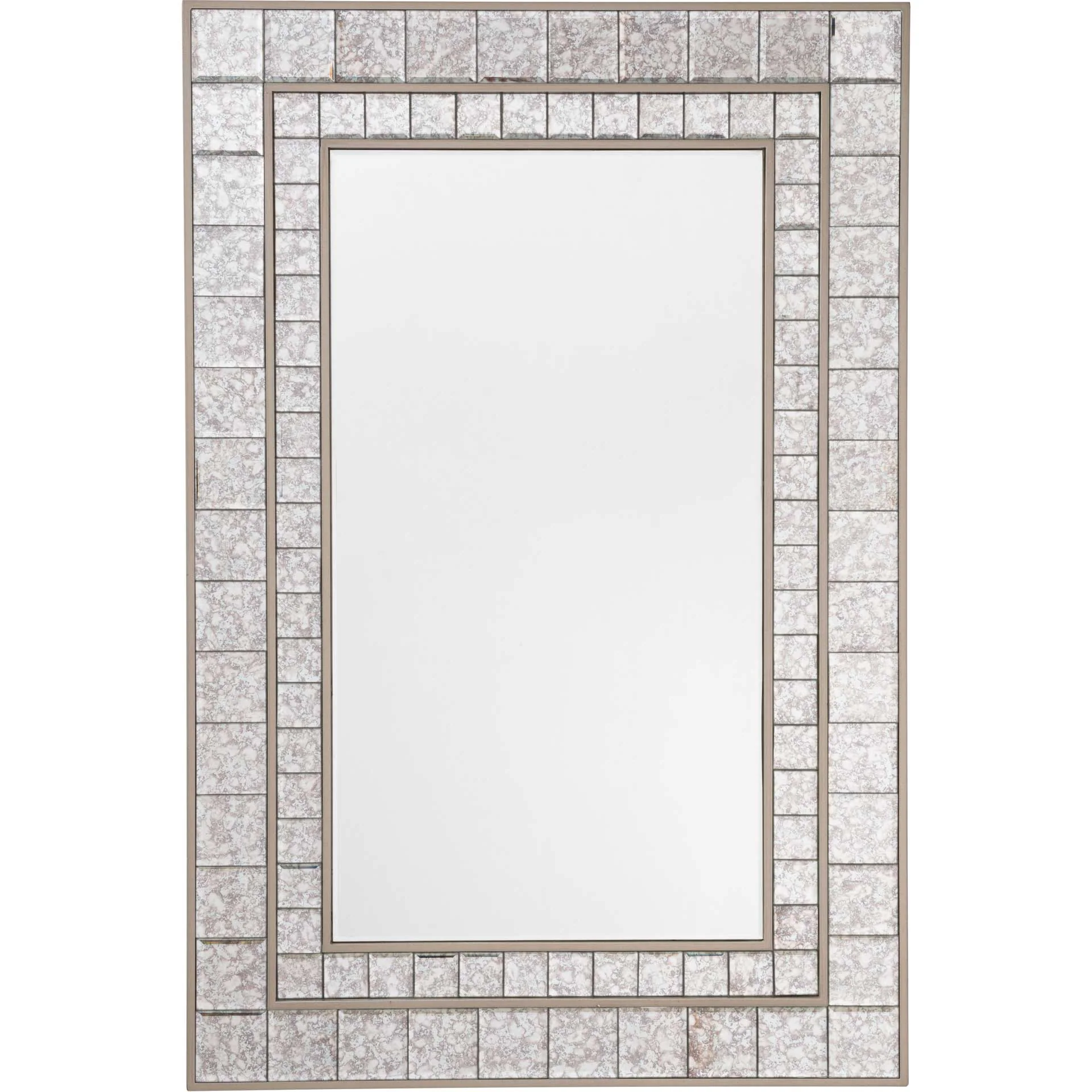 Antique Squares Mirror