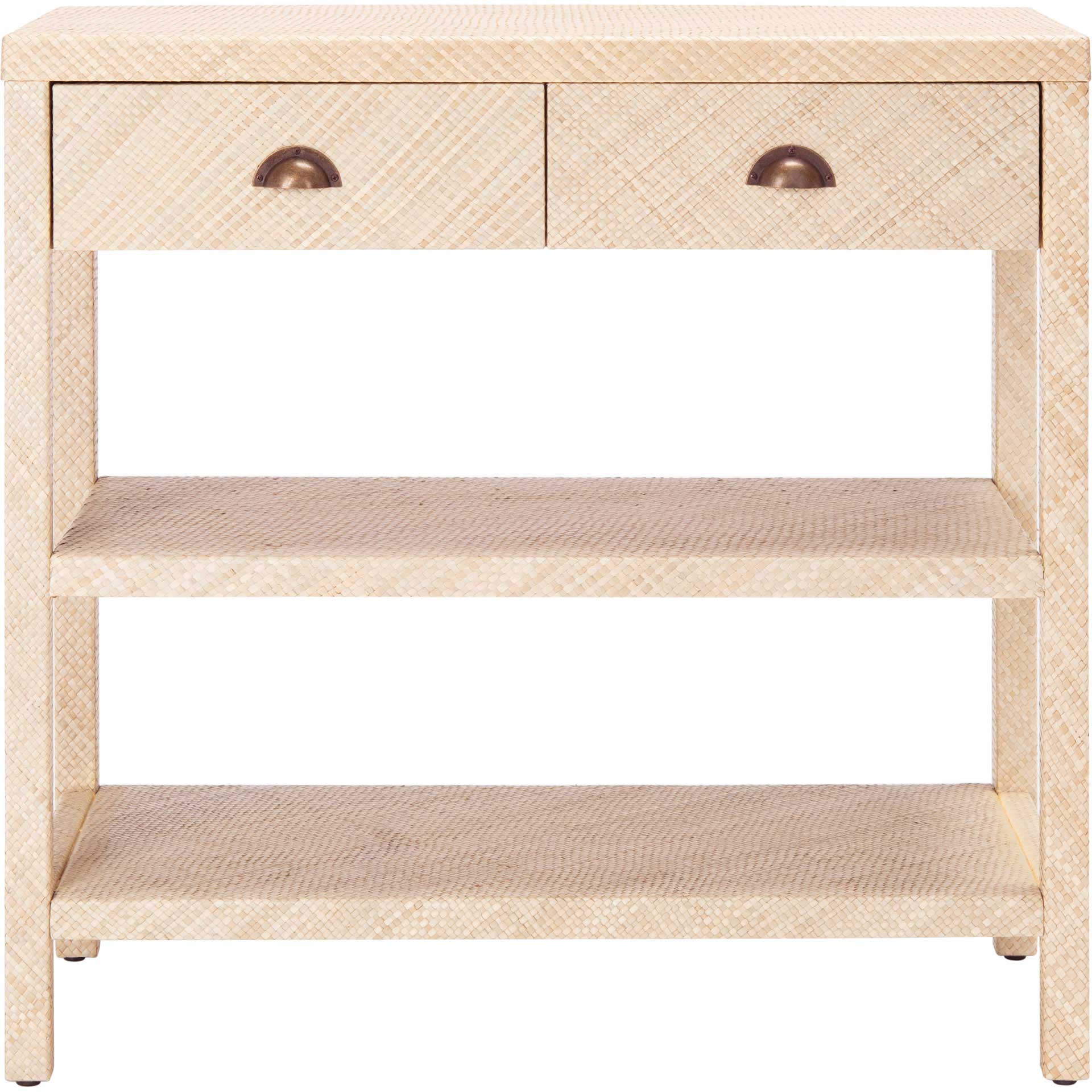 Apollo Raffia Console Table Light Natural/Gold
