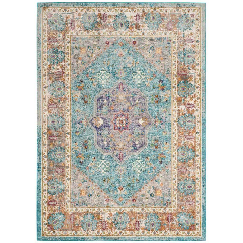 Aria Light Blue/Creme Area Rug