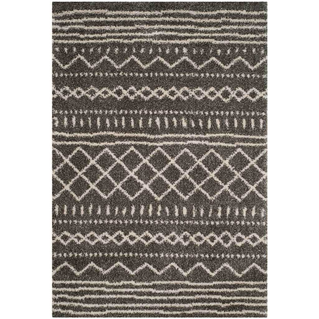 Arizona Shag Tribal Brown/Ivory Area Rug