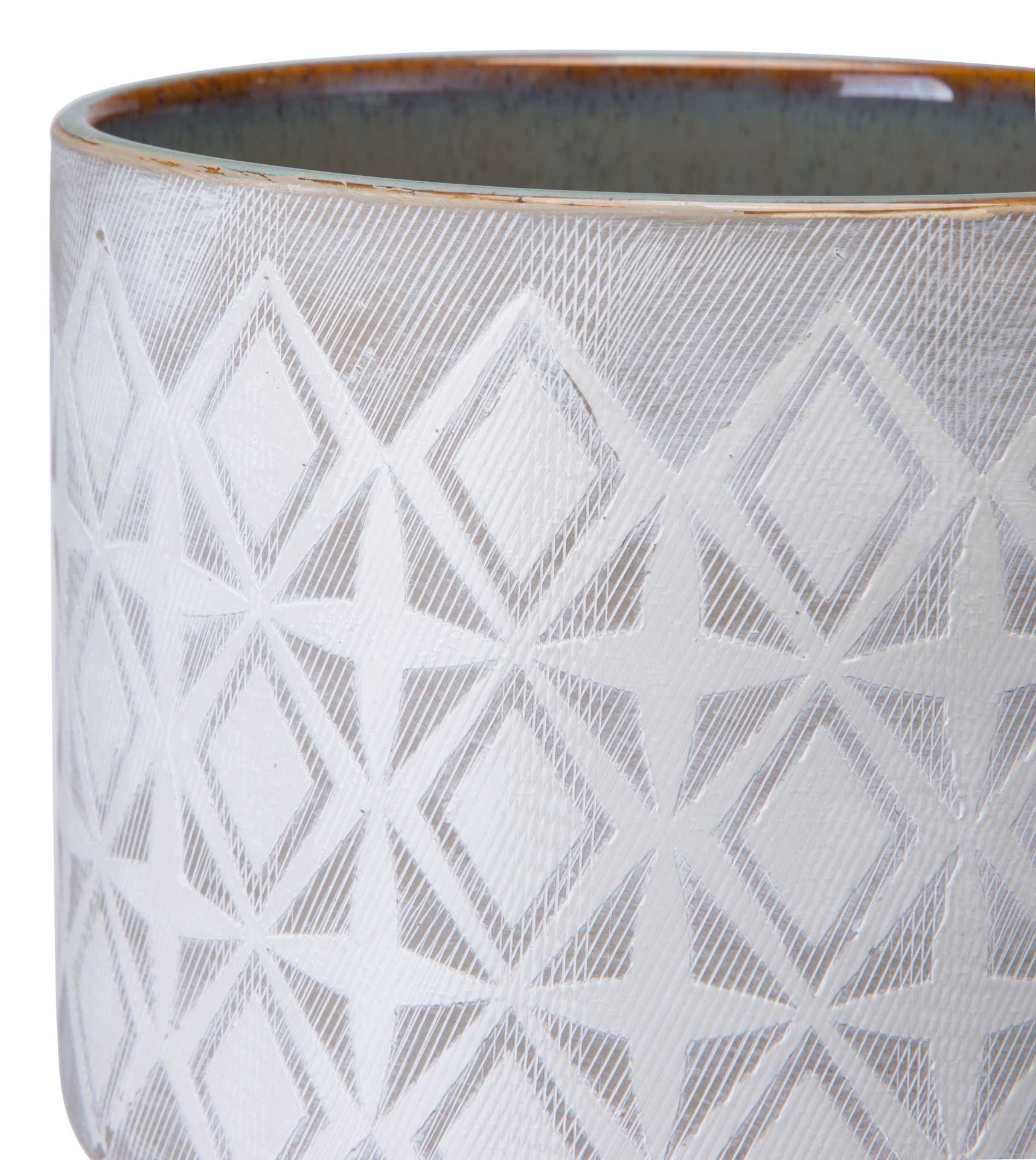 Arizona Wood Base Planter Gray/White - Image 6