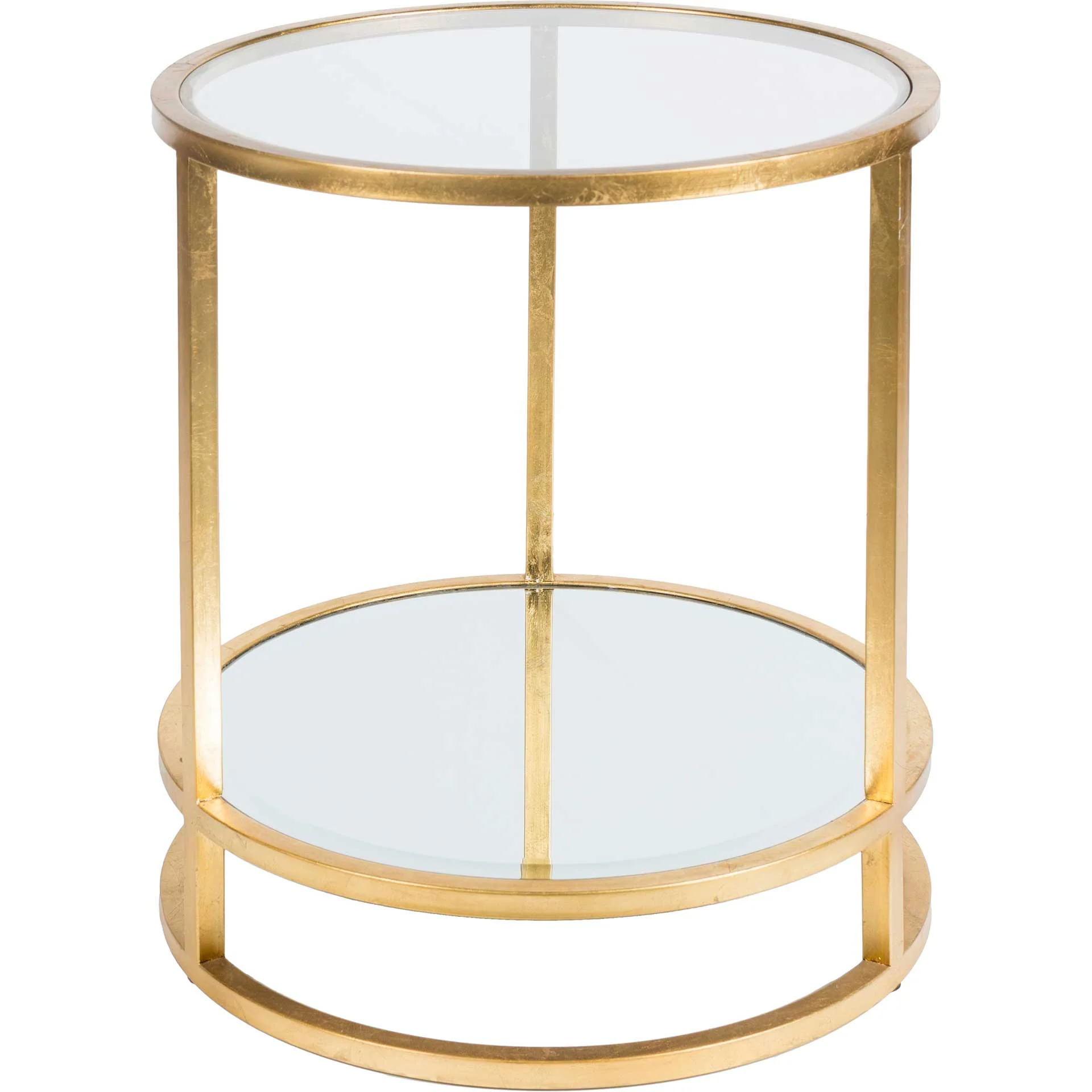 Asher Side Table Gold/Clear