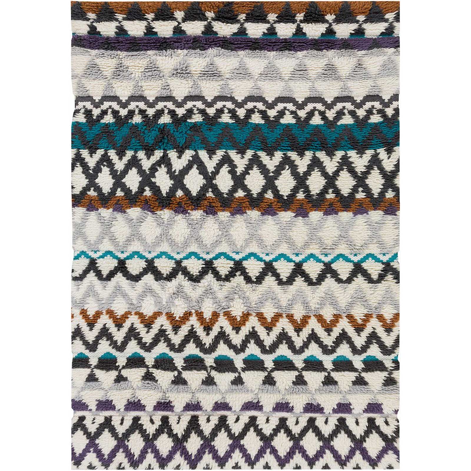 Atticus Charcoal/Aqua Area Rug