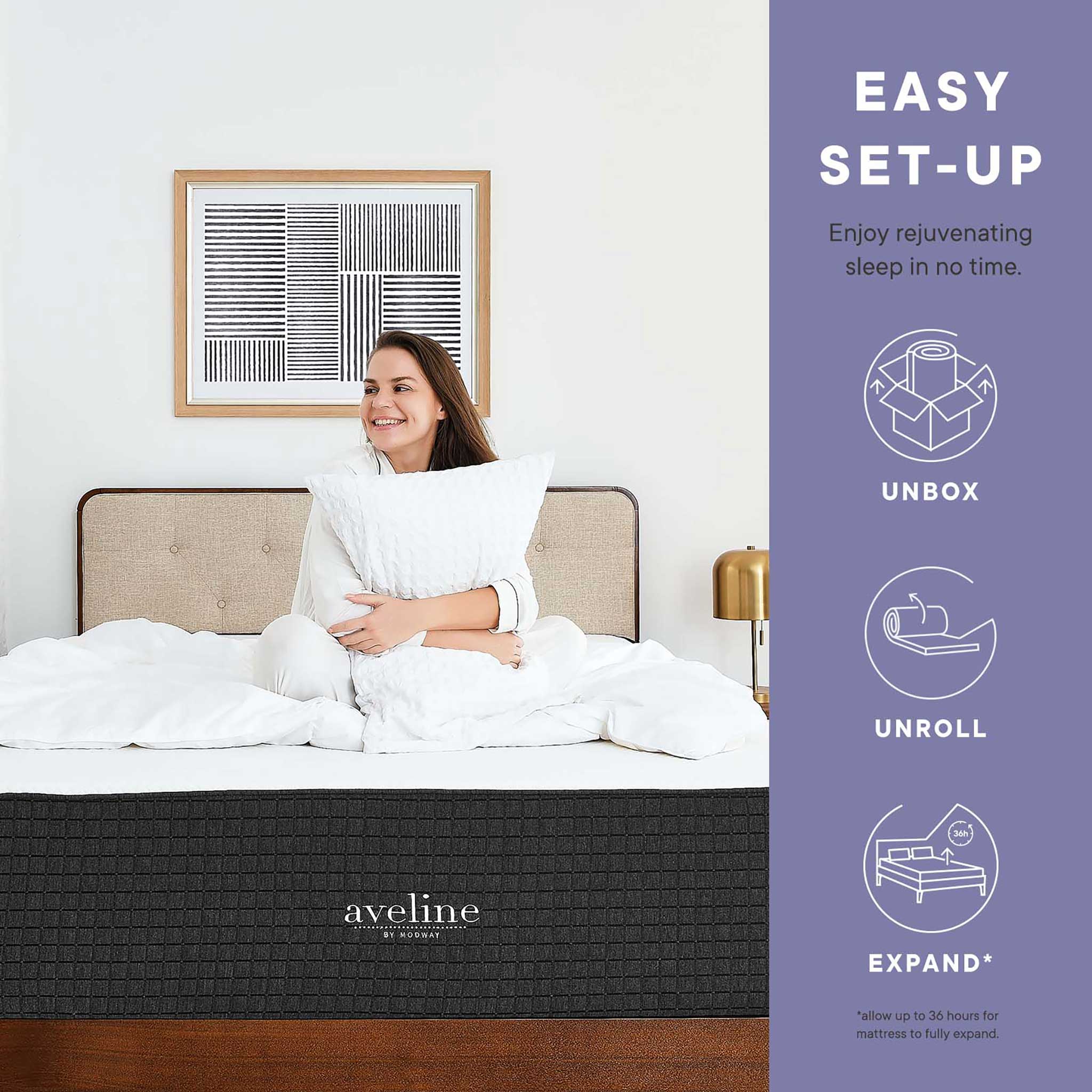 Aveline 8" Gel-Infused Memory Foam Mattress White - Image 5