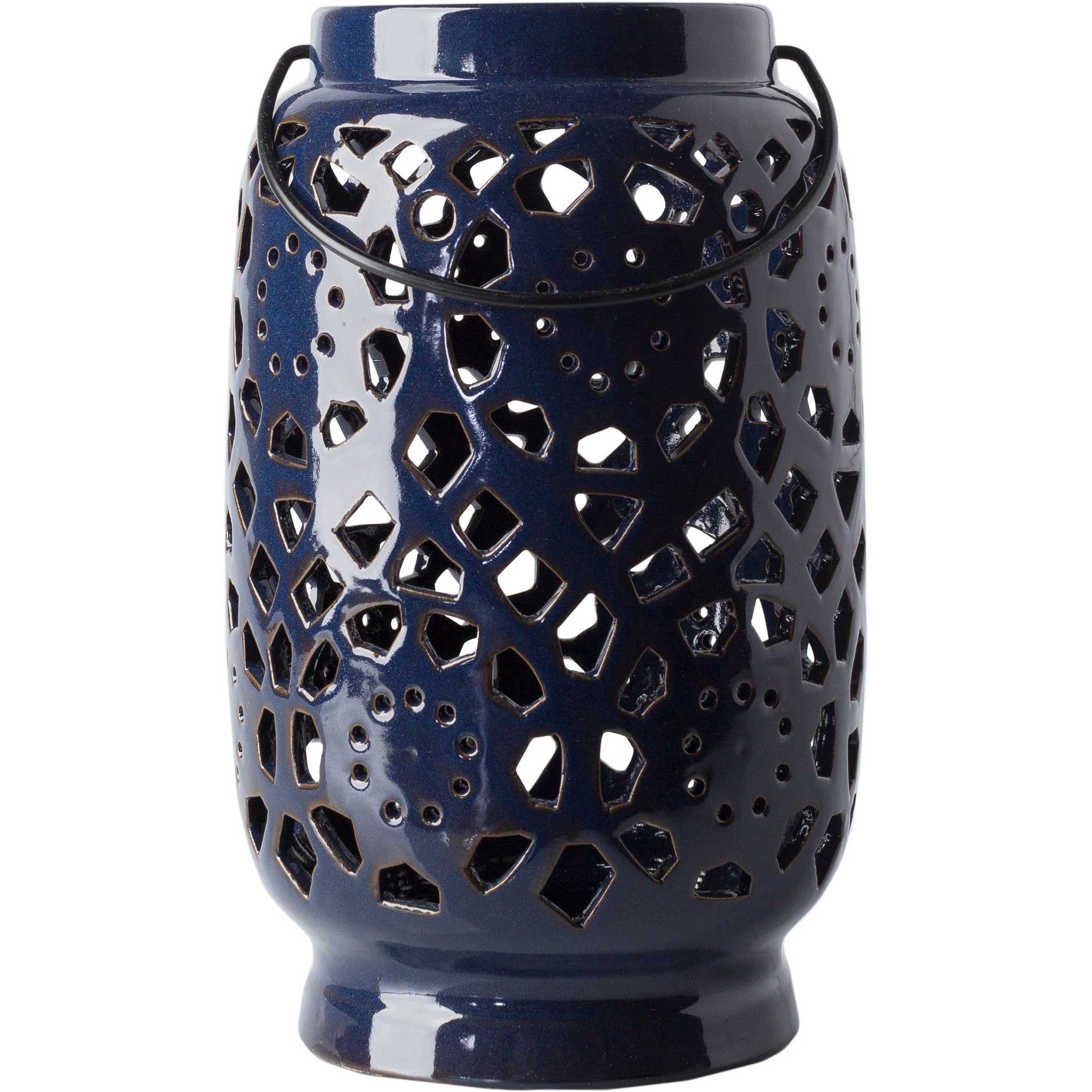 Avery Ceramic Lantern Navy