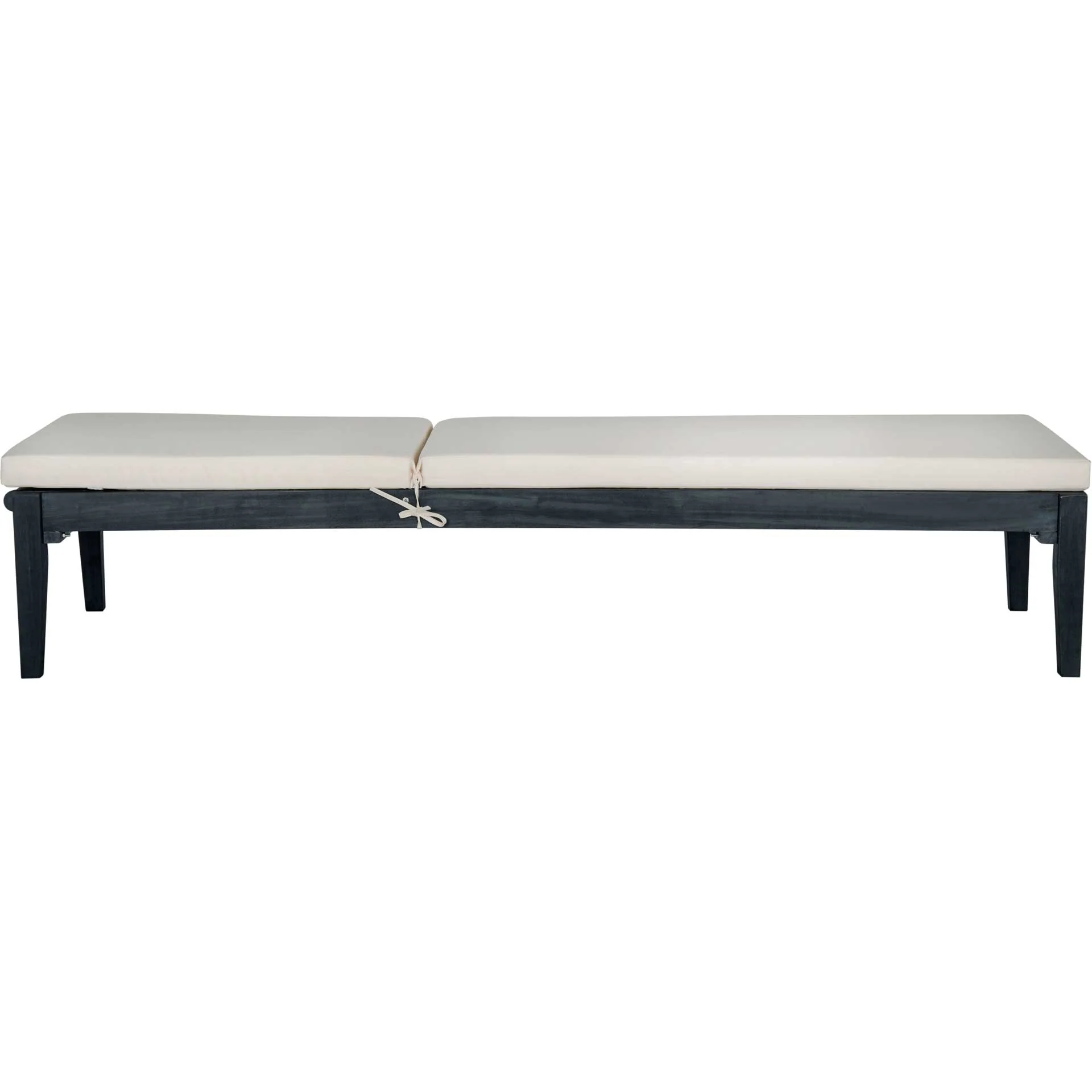 Azahar Acacia Sunlounger Dark Slate Gray/Beige - Image 3
