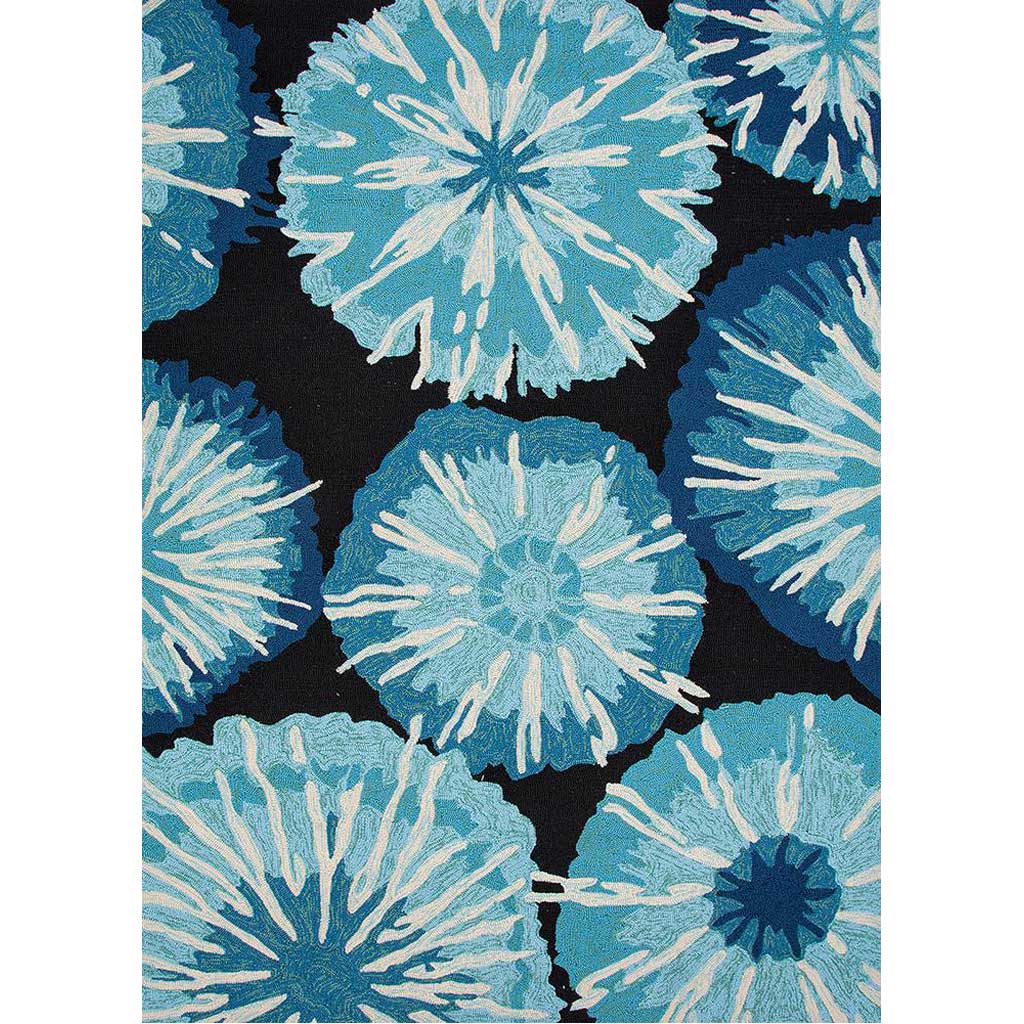 Barcelona Starburst Indigo Area Rug