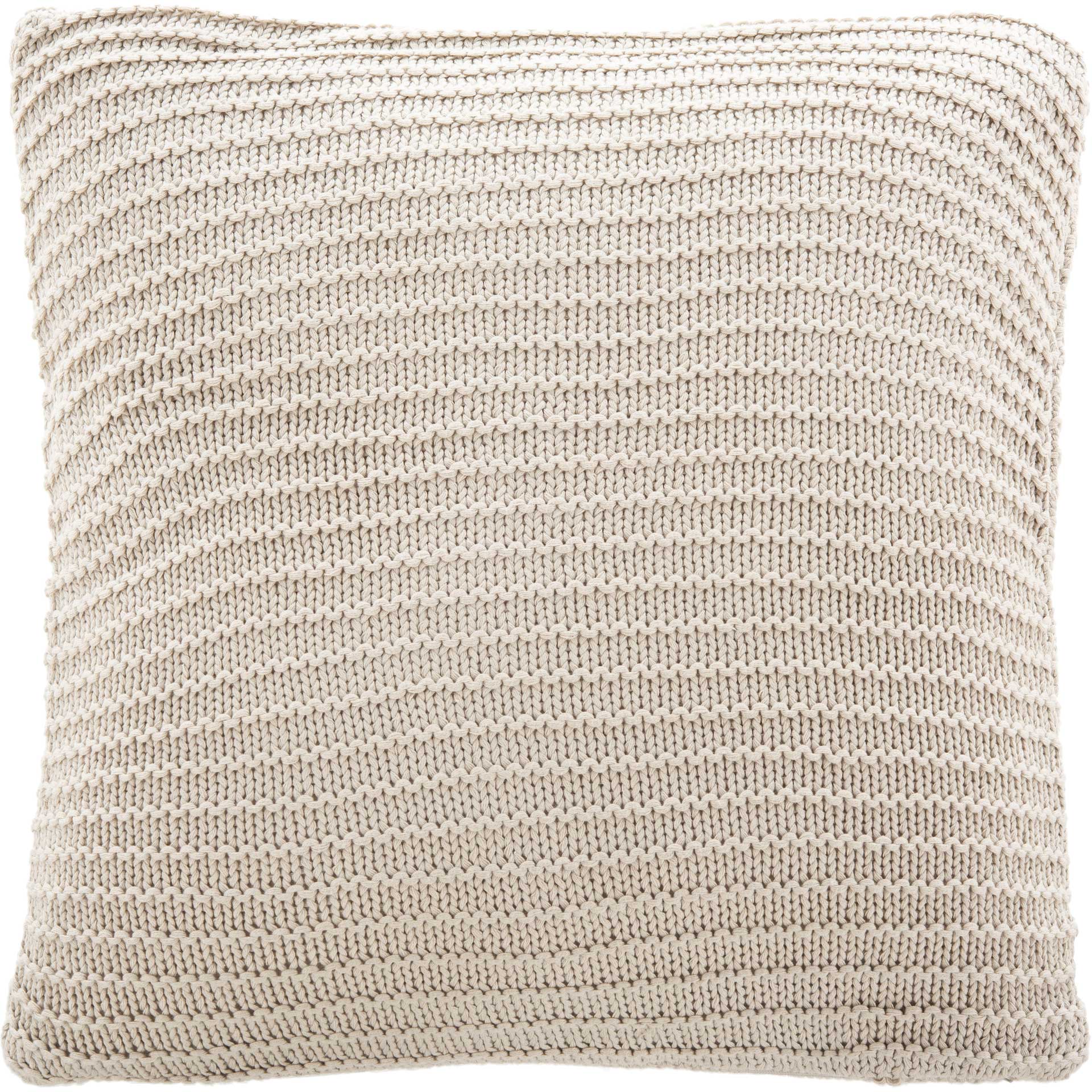 Bean Gigi Knit Pillow Palewisper