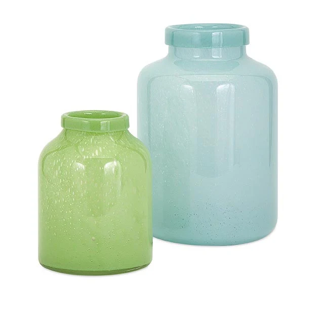 Bingham Blue Glass Jar - Image 2