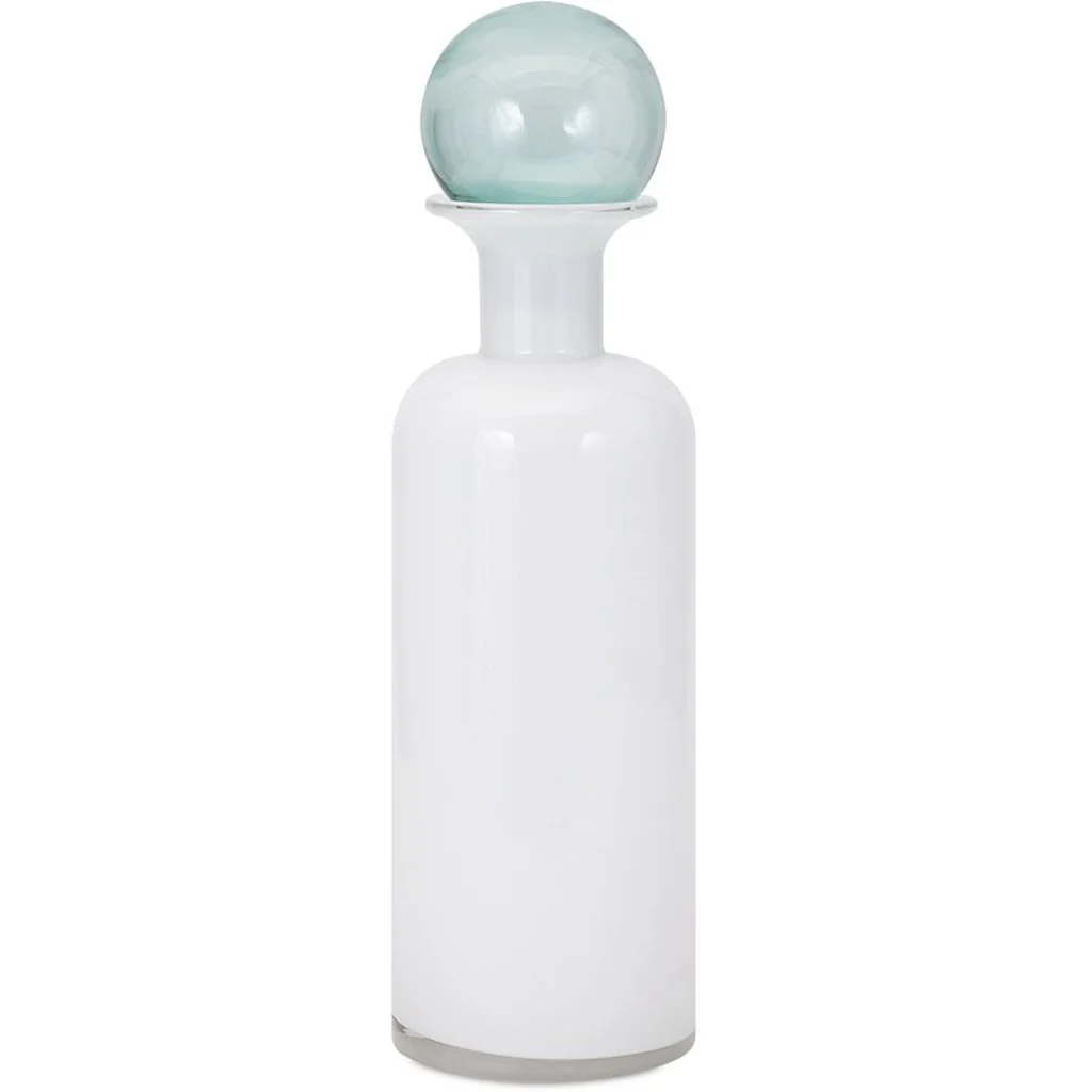 Blaine Jar with Teal Glass Stopper