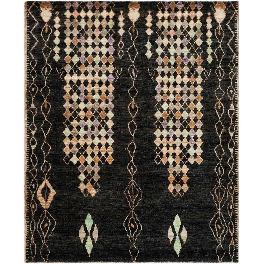 Bohemian Black/Beige Area Rug