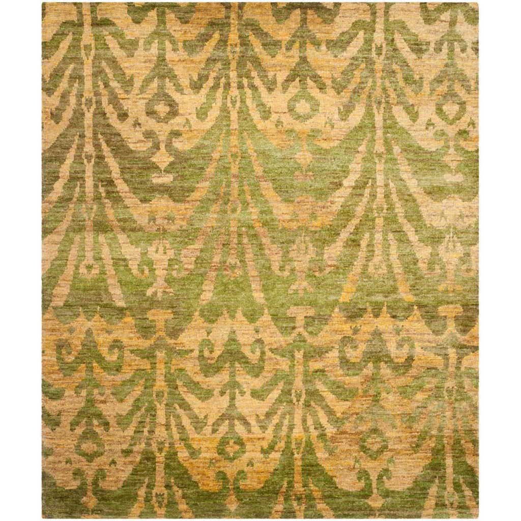 Bohemian Green/Gold Area Rug
