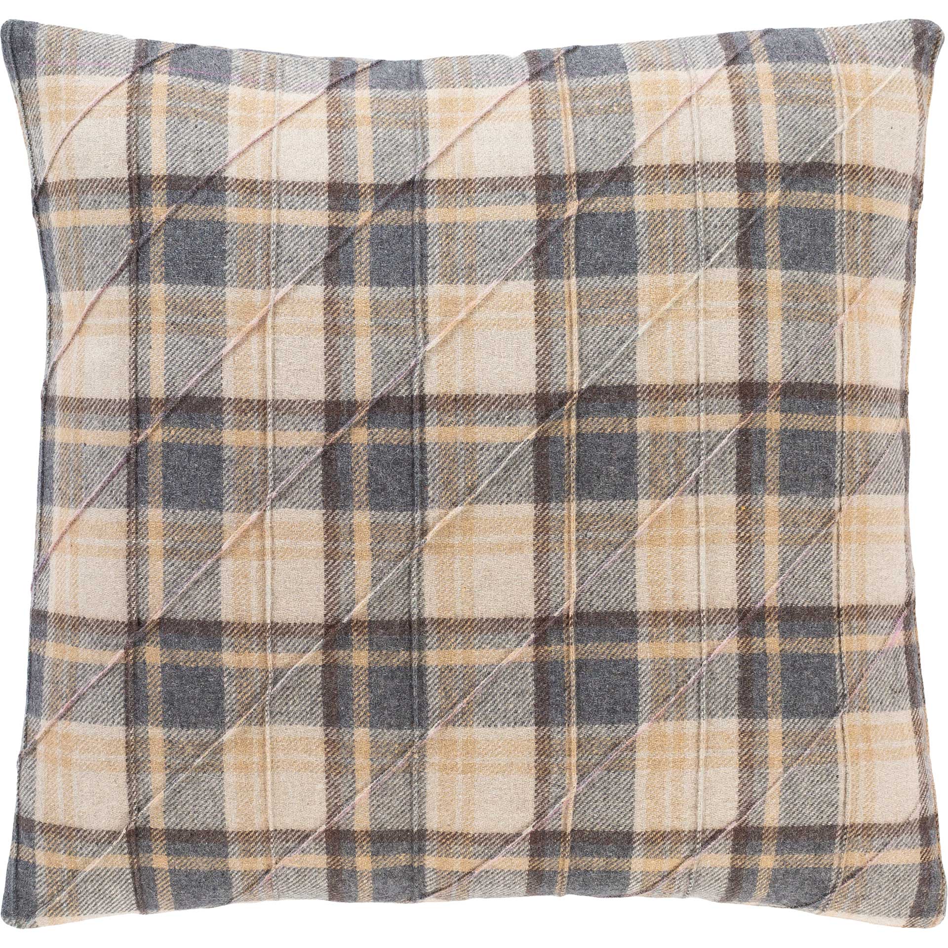 Breakers Pillow Taupe/Charcoal/Tan