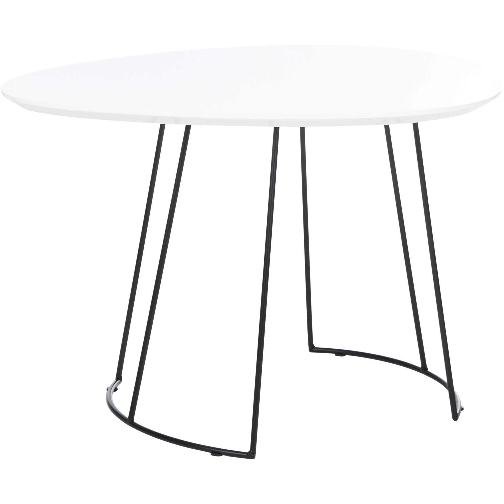 Bria Side Table Lacquer White/Black