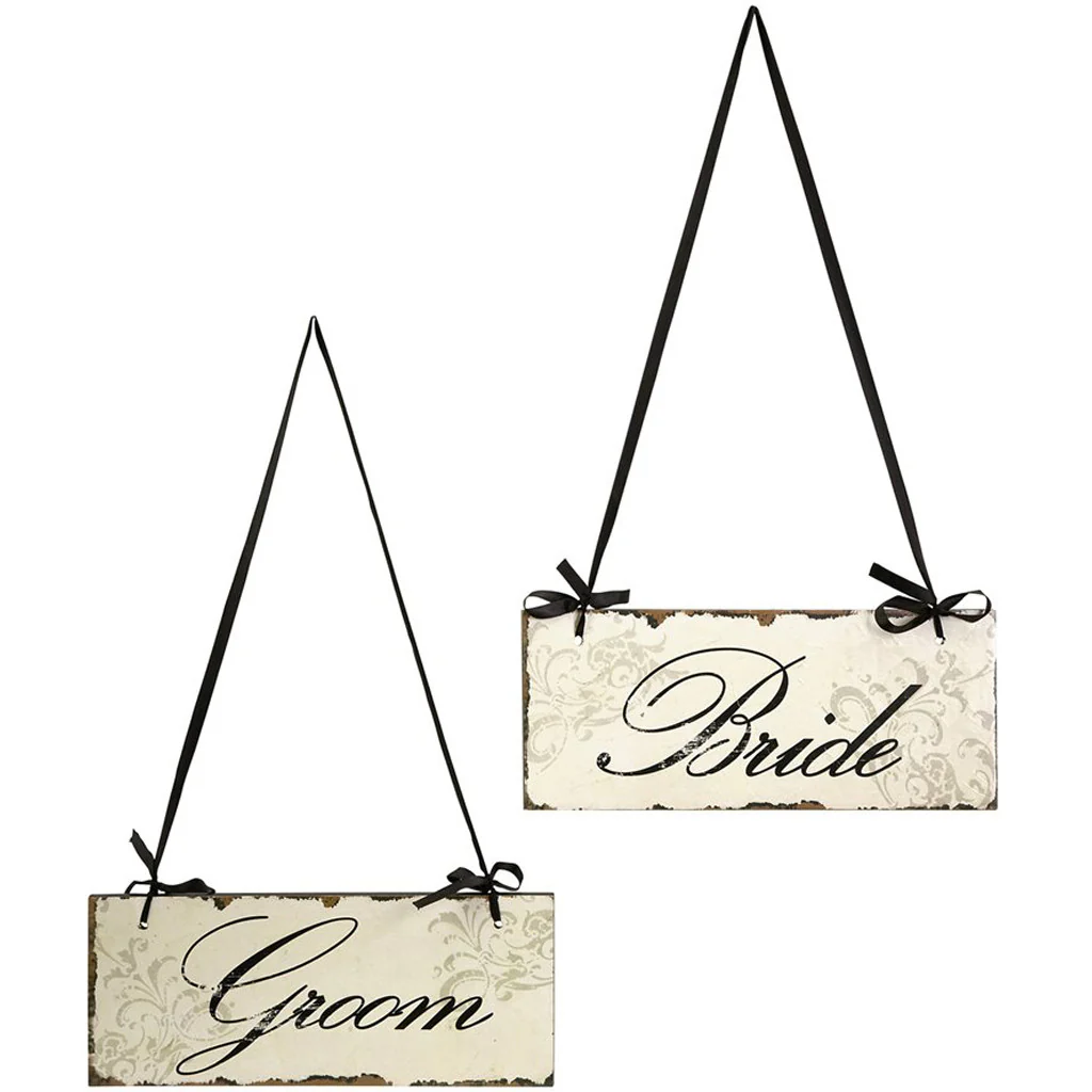Bride And Groom Decorative Sign