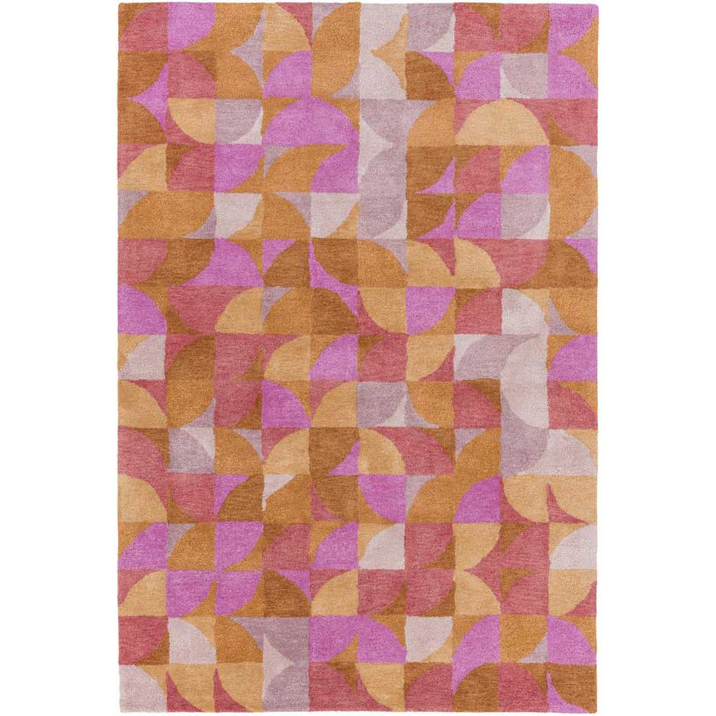 Brilliance Magenta/Tan/Mauve Area Rug