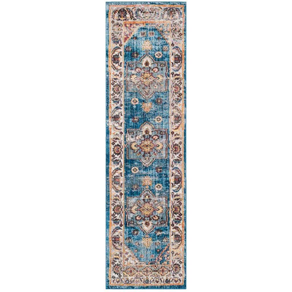 Bristol Blue/Ivory Runner Rug