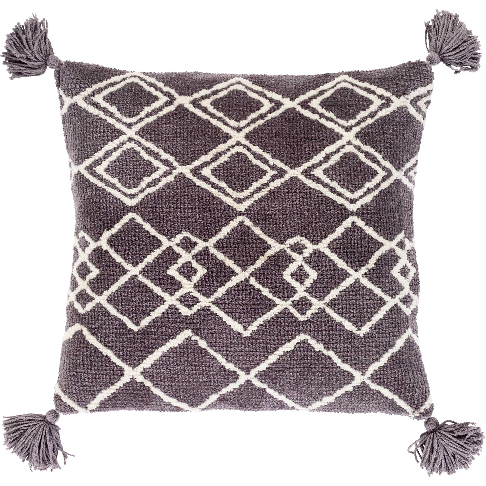 Bronson Pillow Charcoal/Cream