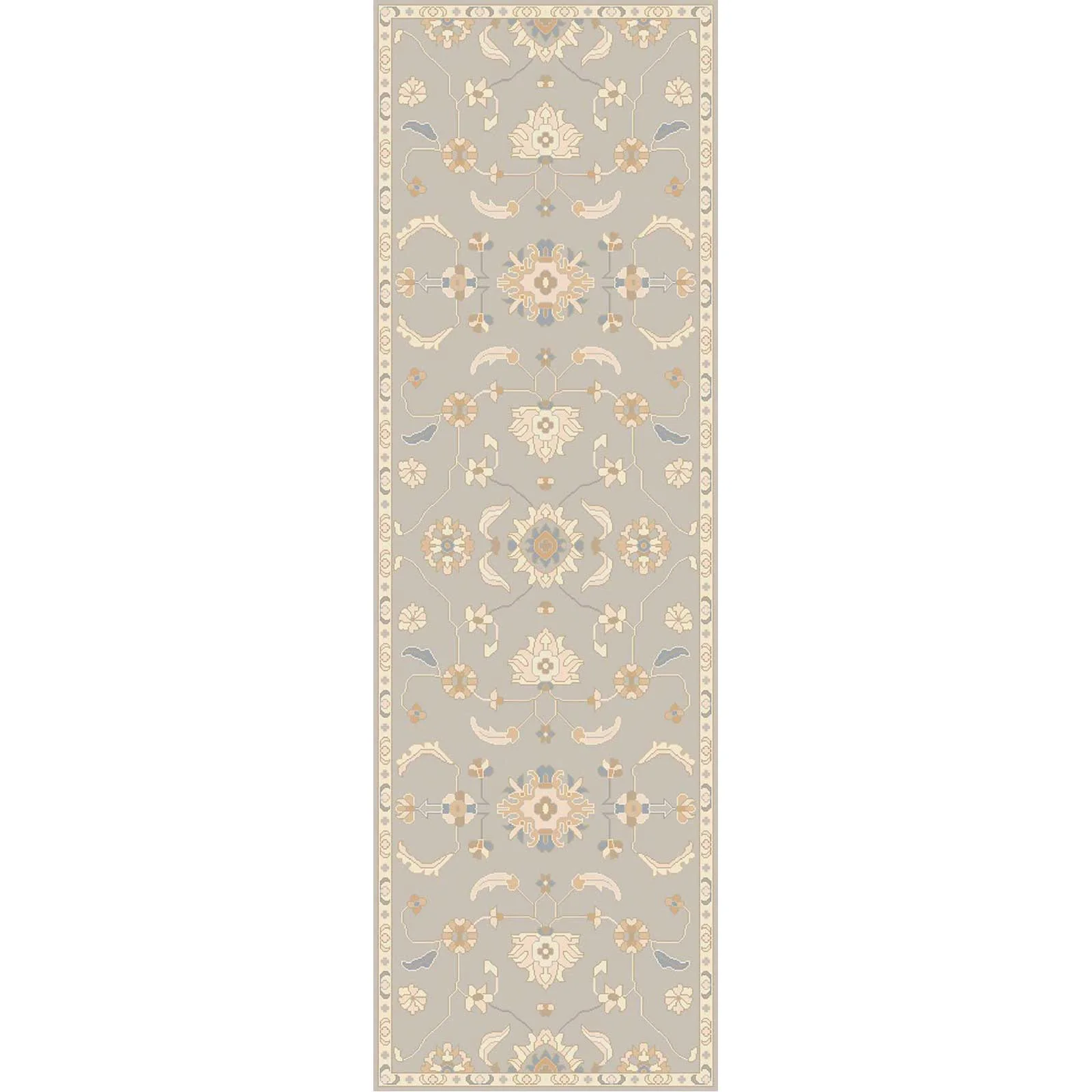 Caesar Slate/Light Gray Runner Rug