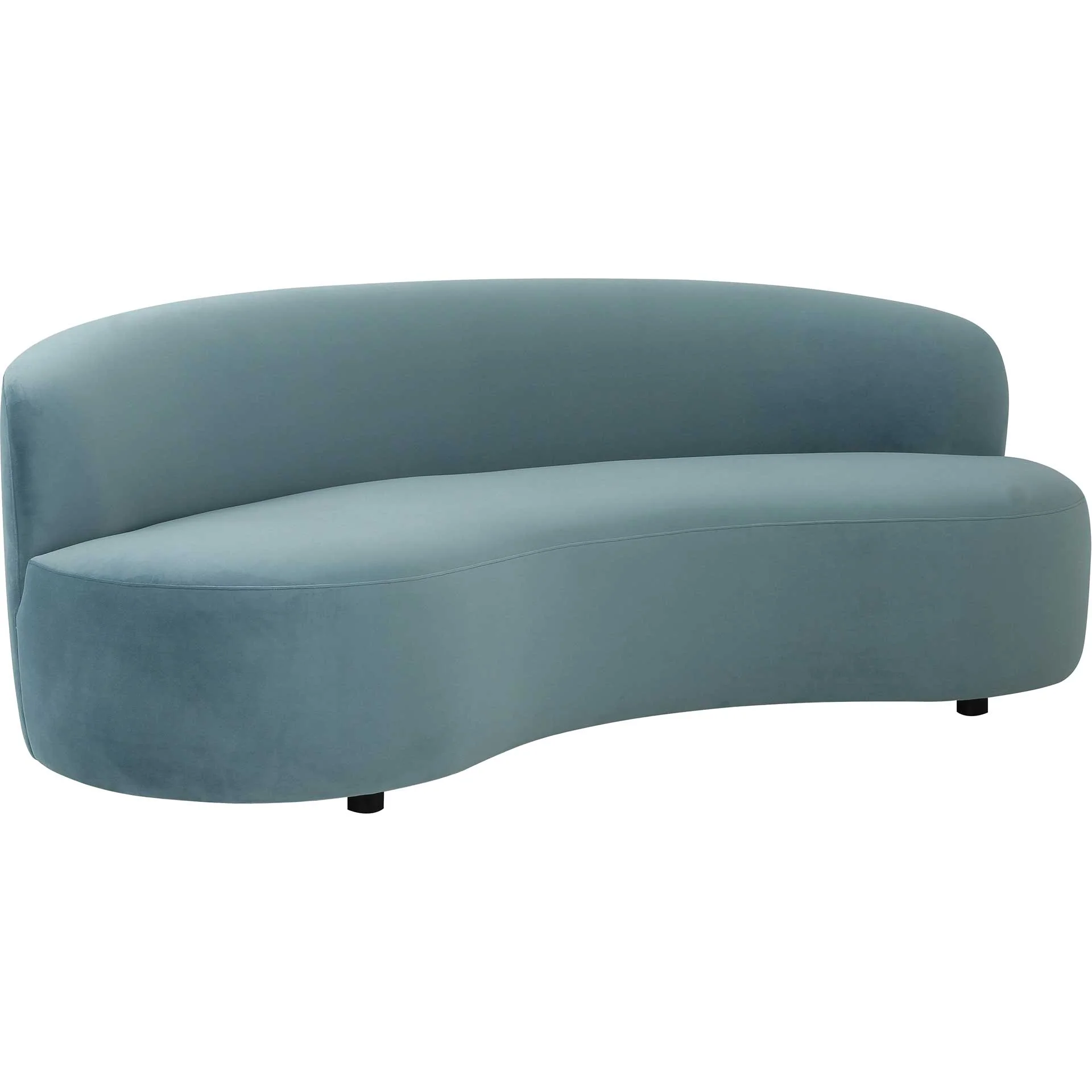 Caitria Velvet Sofa Bluestone