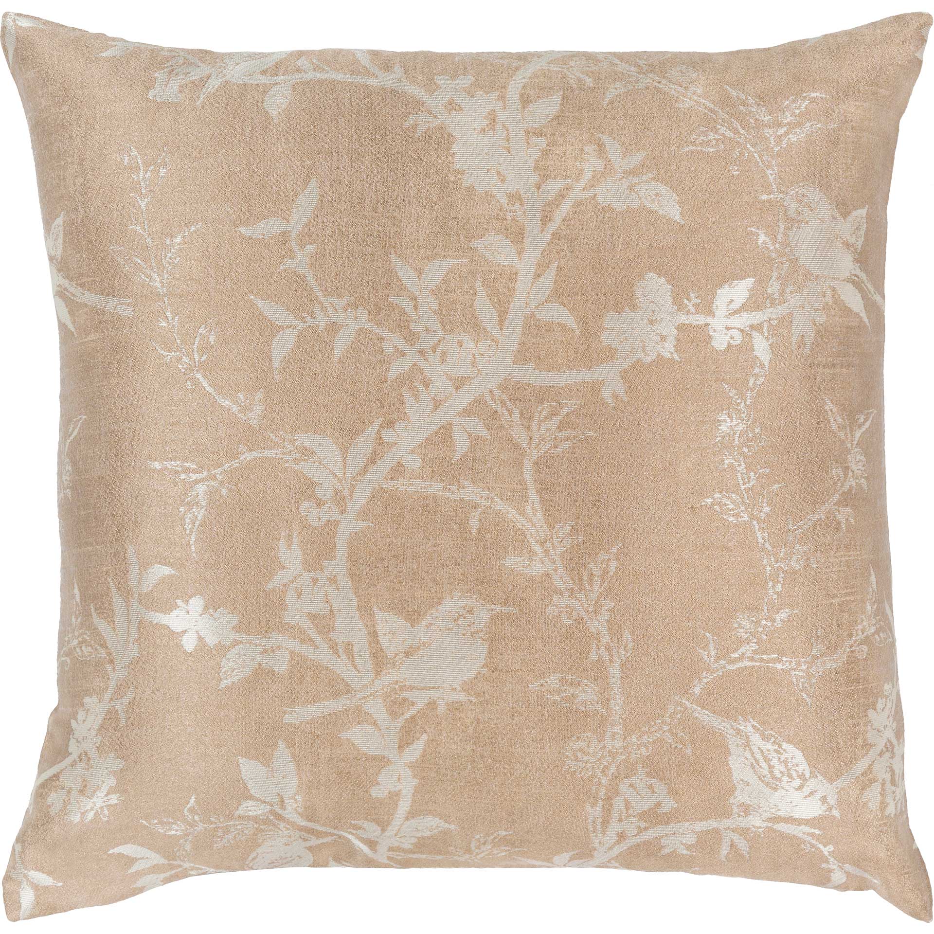 Caleb Pillow Tan/Silver
