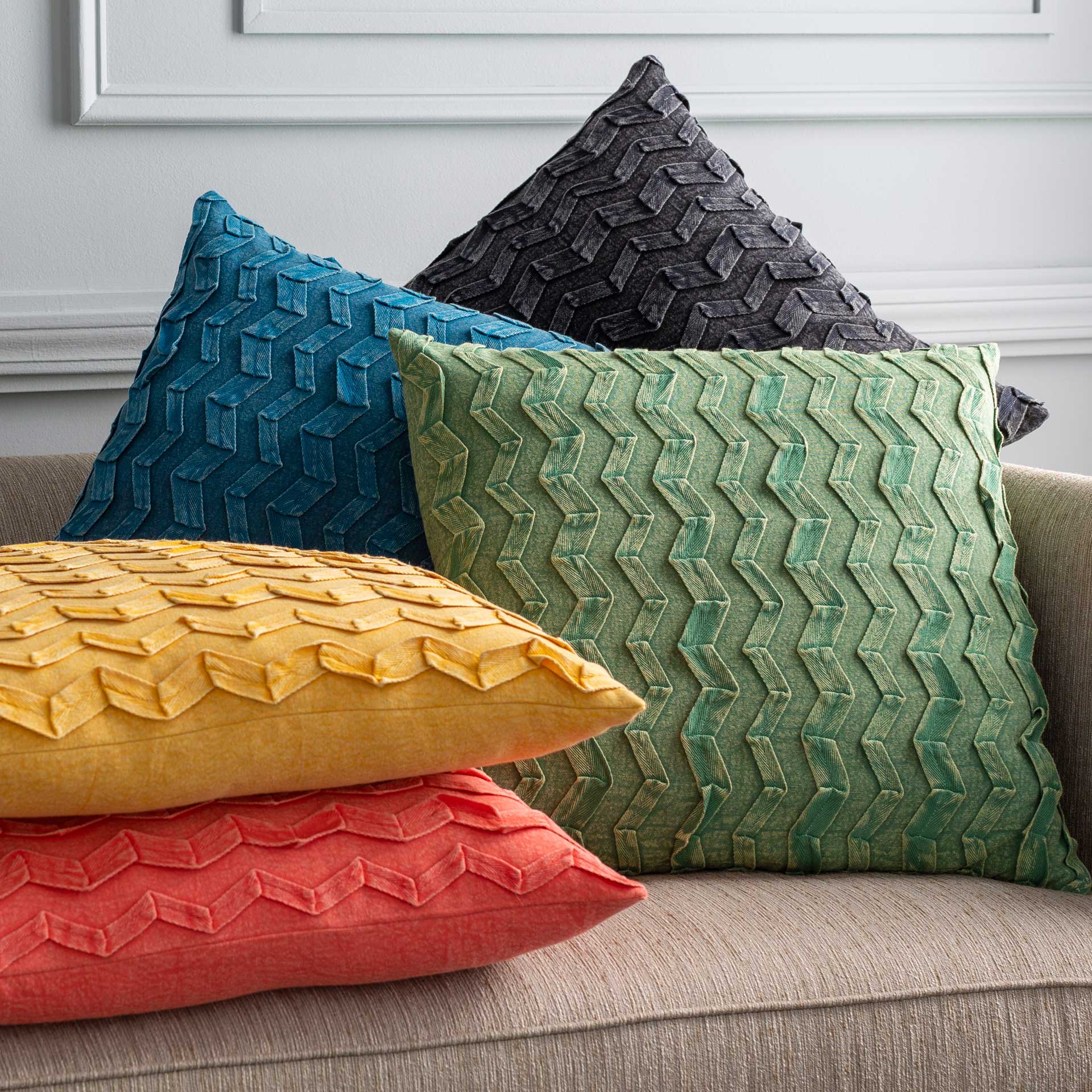 Cameron Pillow Dark Green/Emerald - Image 4
