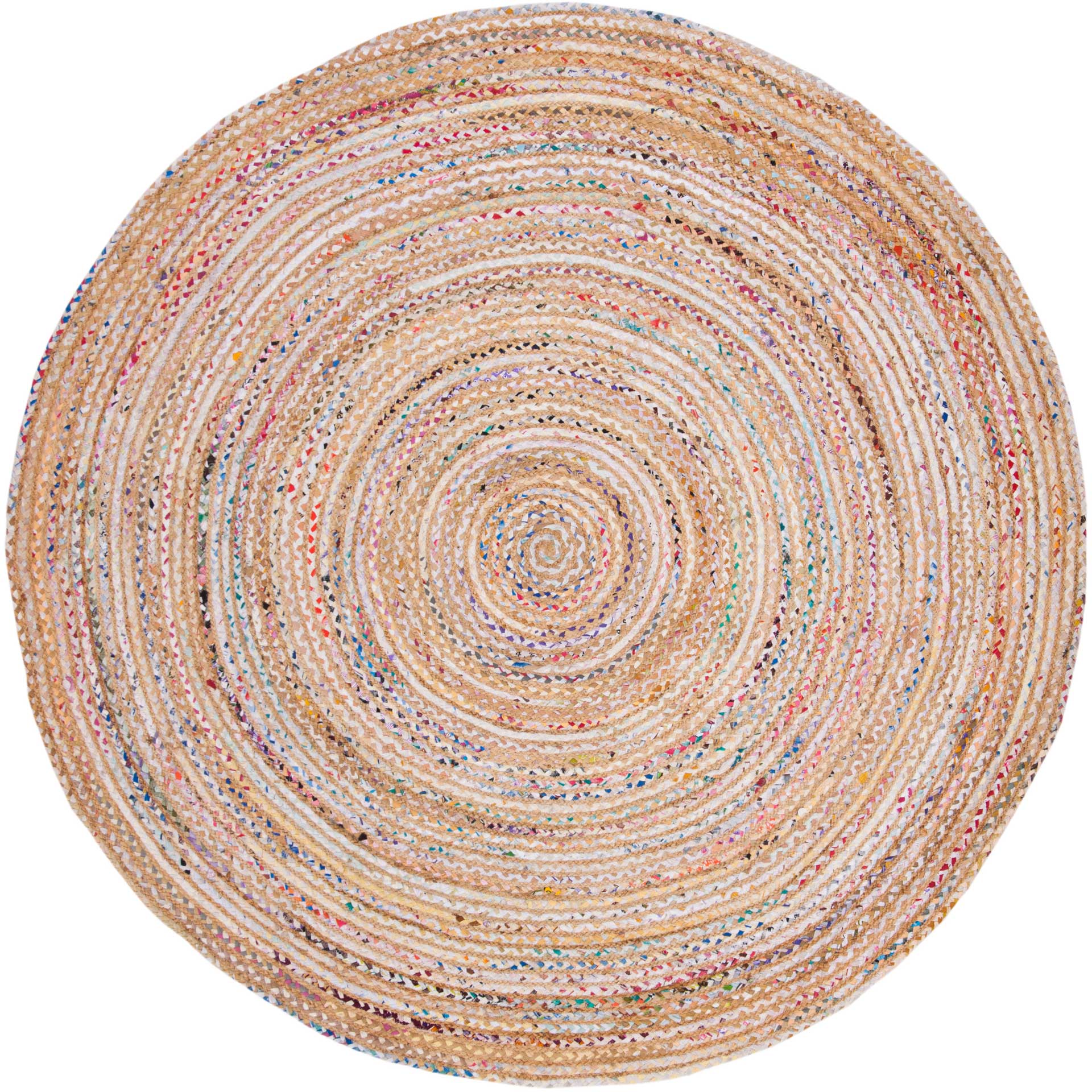 Cape Cod Beige/Multi Round Rug