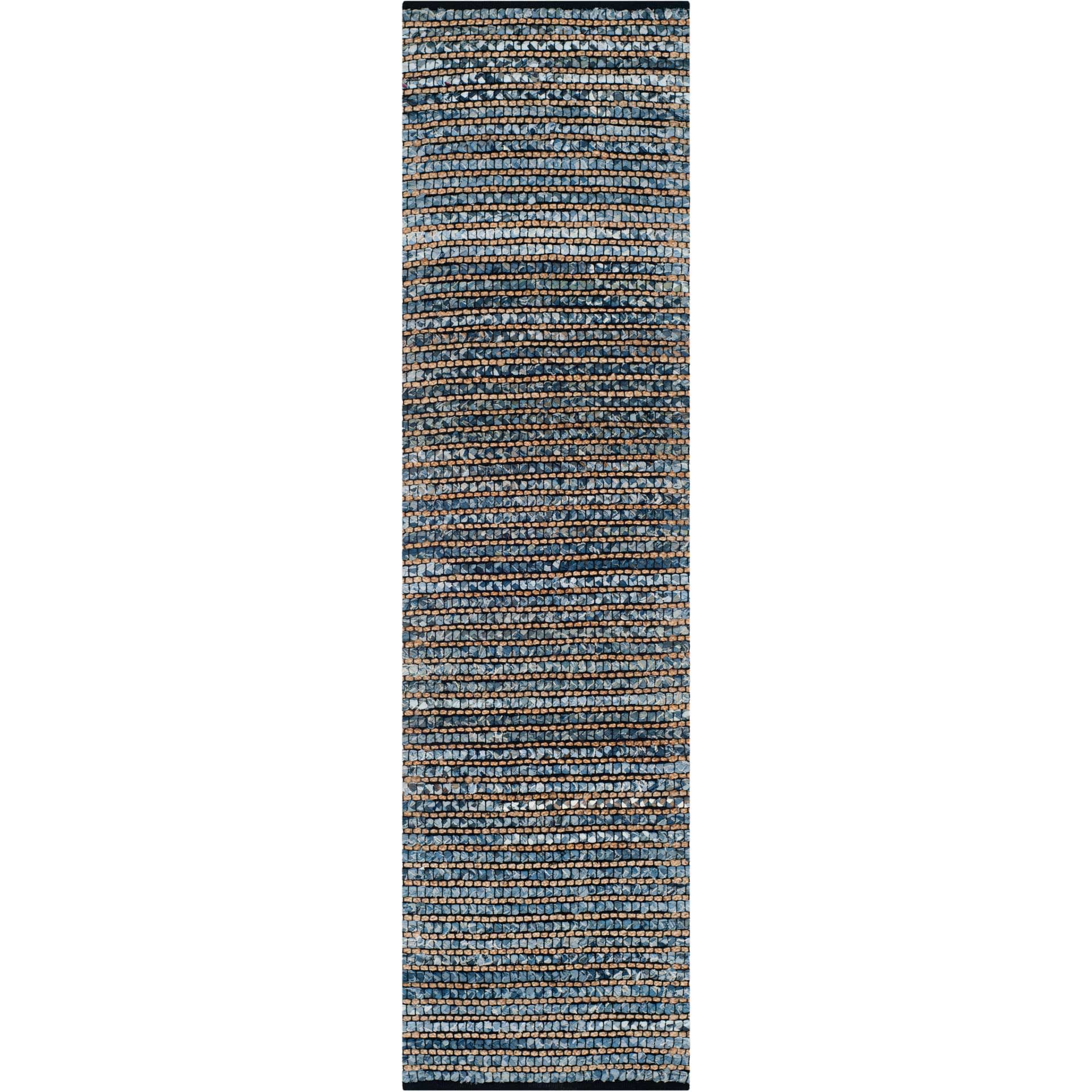 Cape Cod Stripe Blue Runner Rug