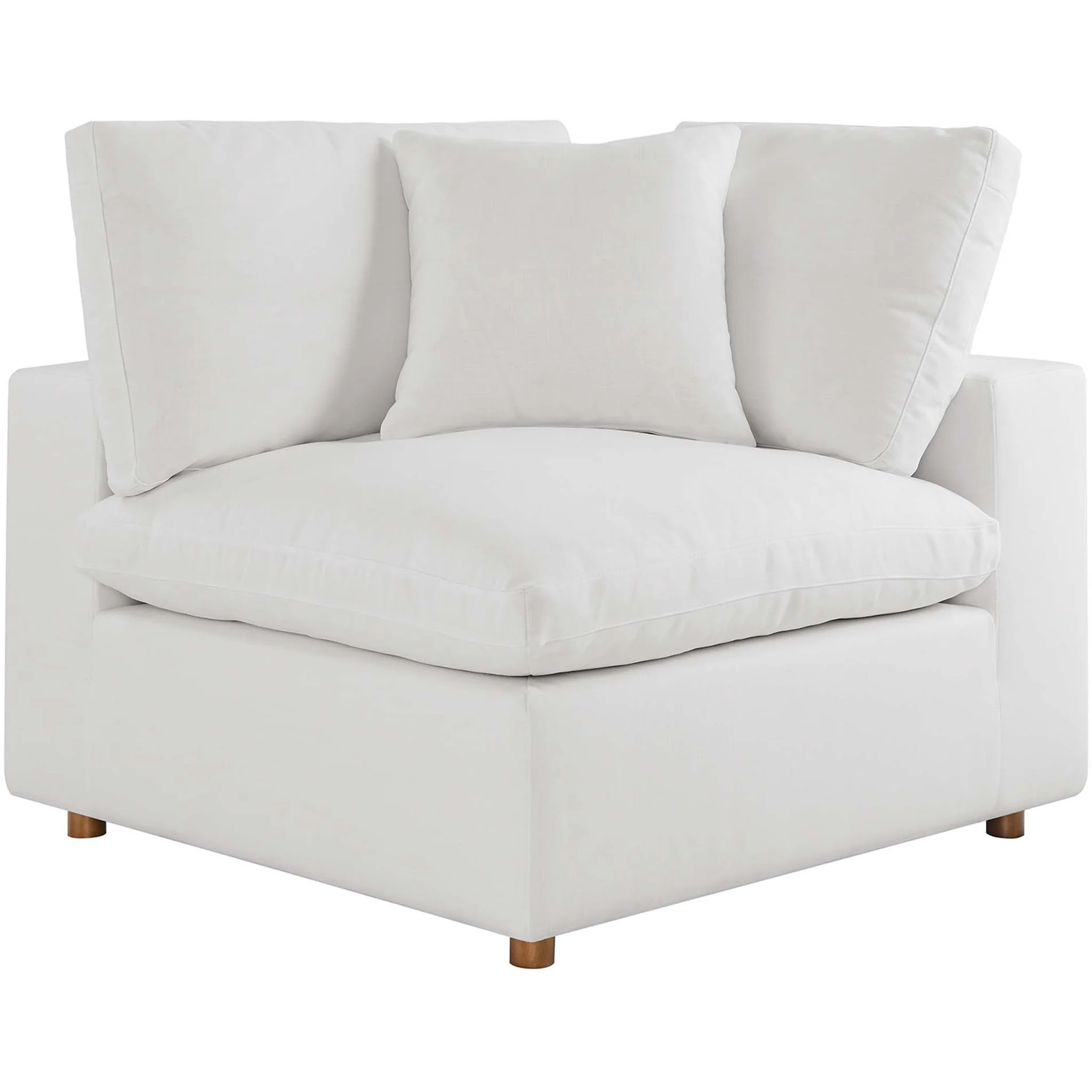 Carmen 4 Piece Modular Sectional Sofa Pure White - Image 4