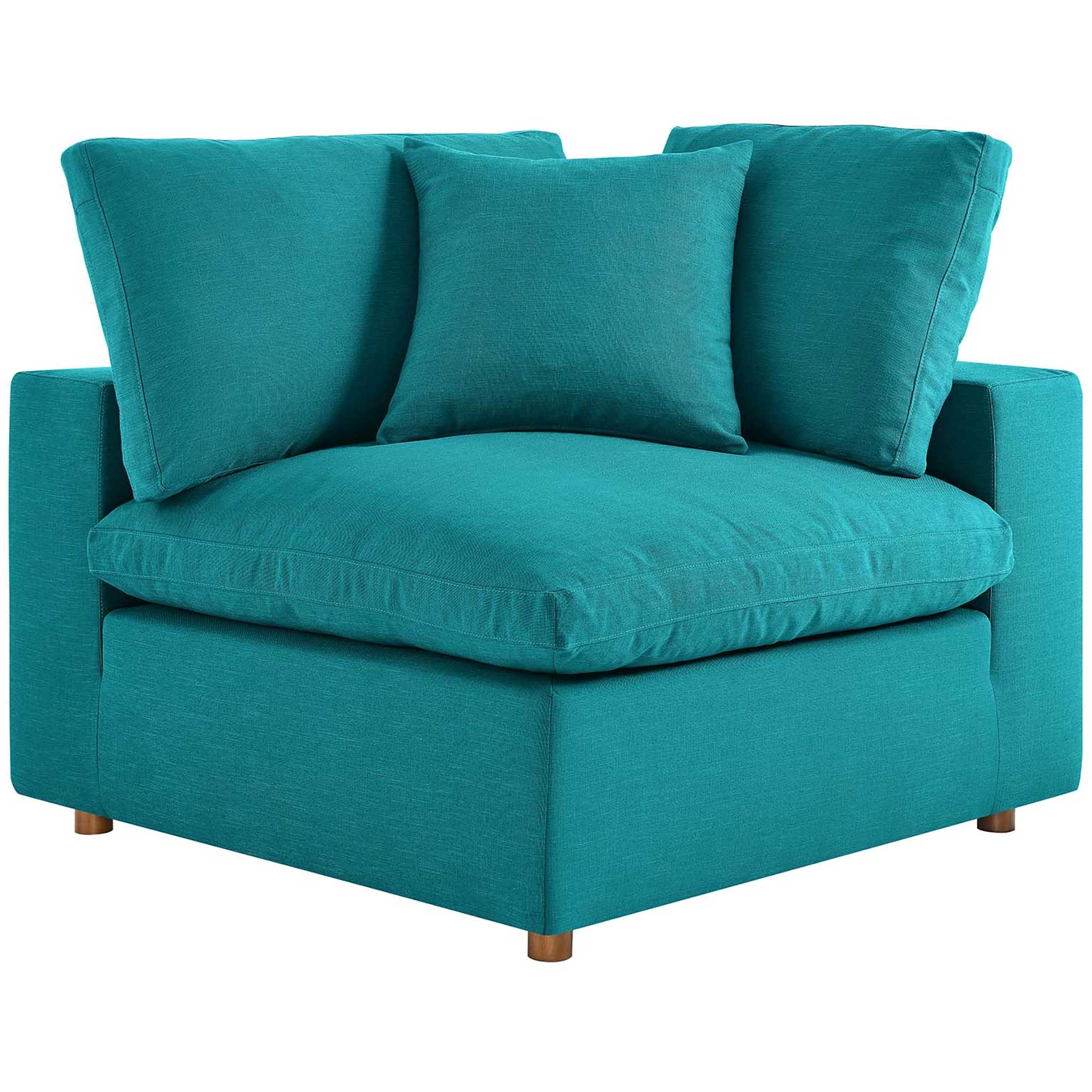Carmen 4 Piece Modular Sectional Sofa Teal - Image 4
