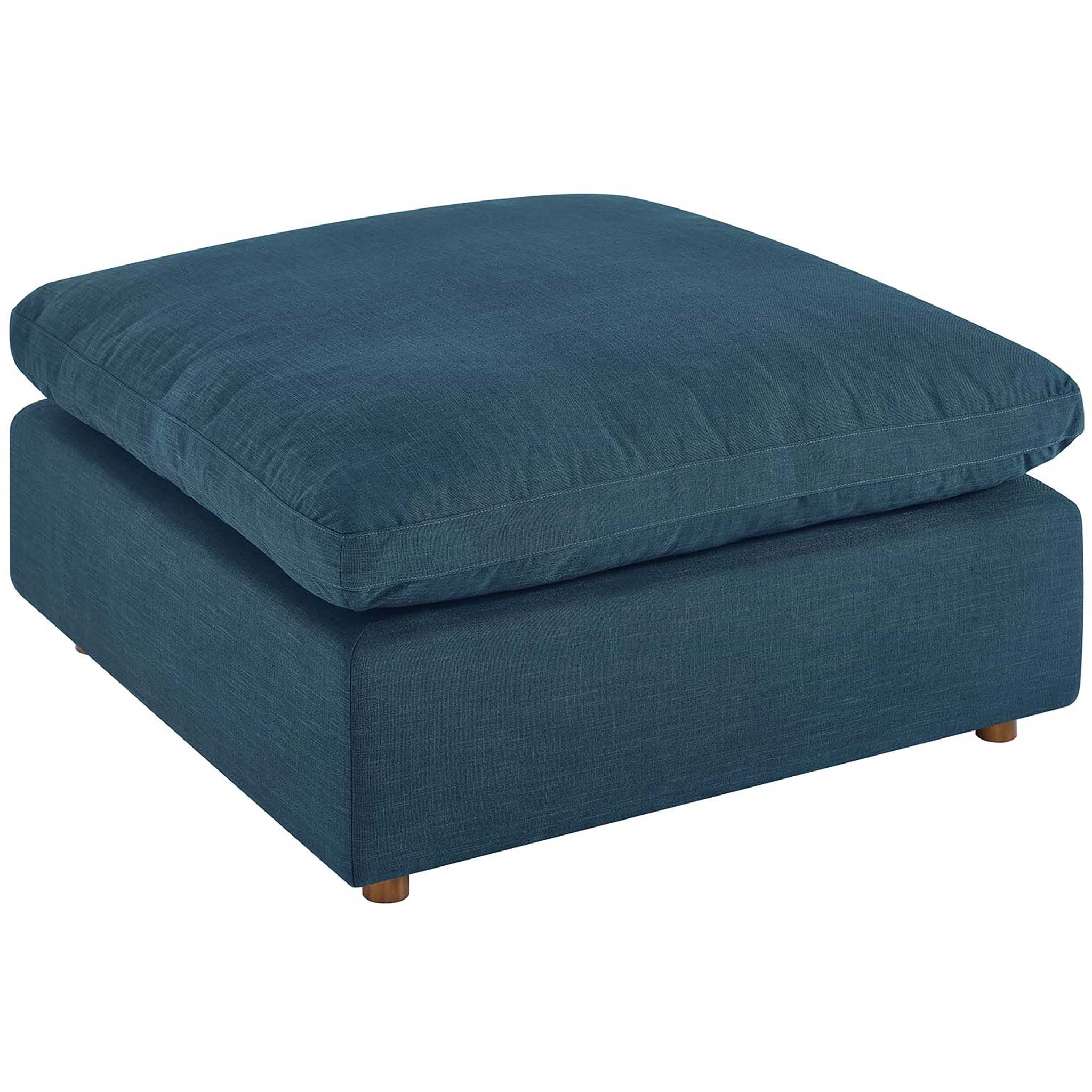 Carmen 4 Piece Modular Sofa with Ottoman Azure - Image 8